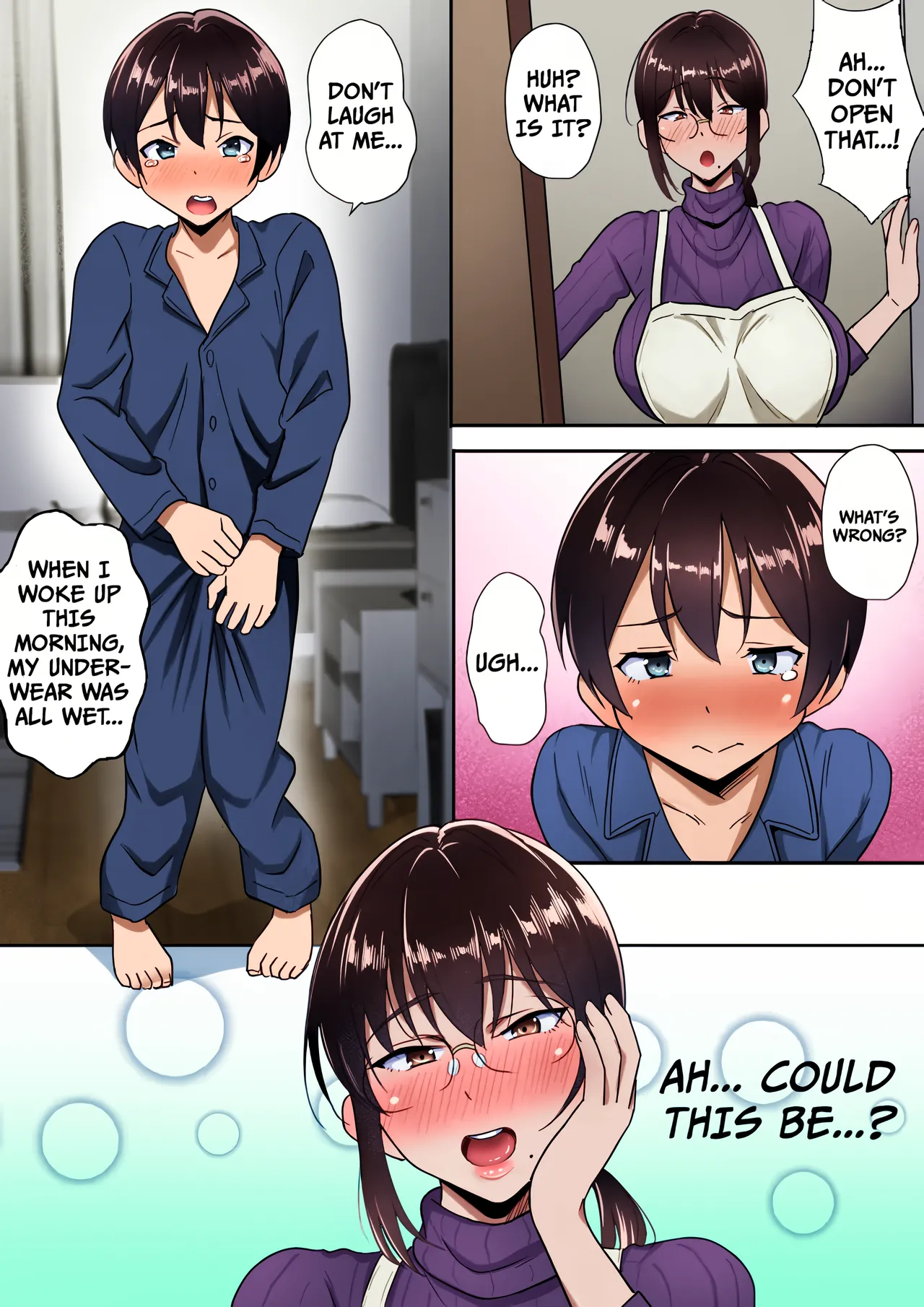 Binbou Gurashi na Boshi Katei no Oyako Koubi wa Kimochi Ii. | Mother &amp; Son Bonding in a Poor Single-Parent Household Feels Good page 4 full