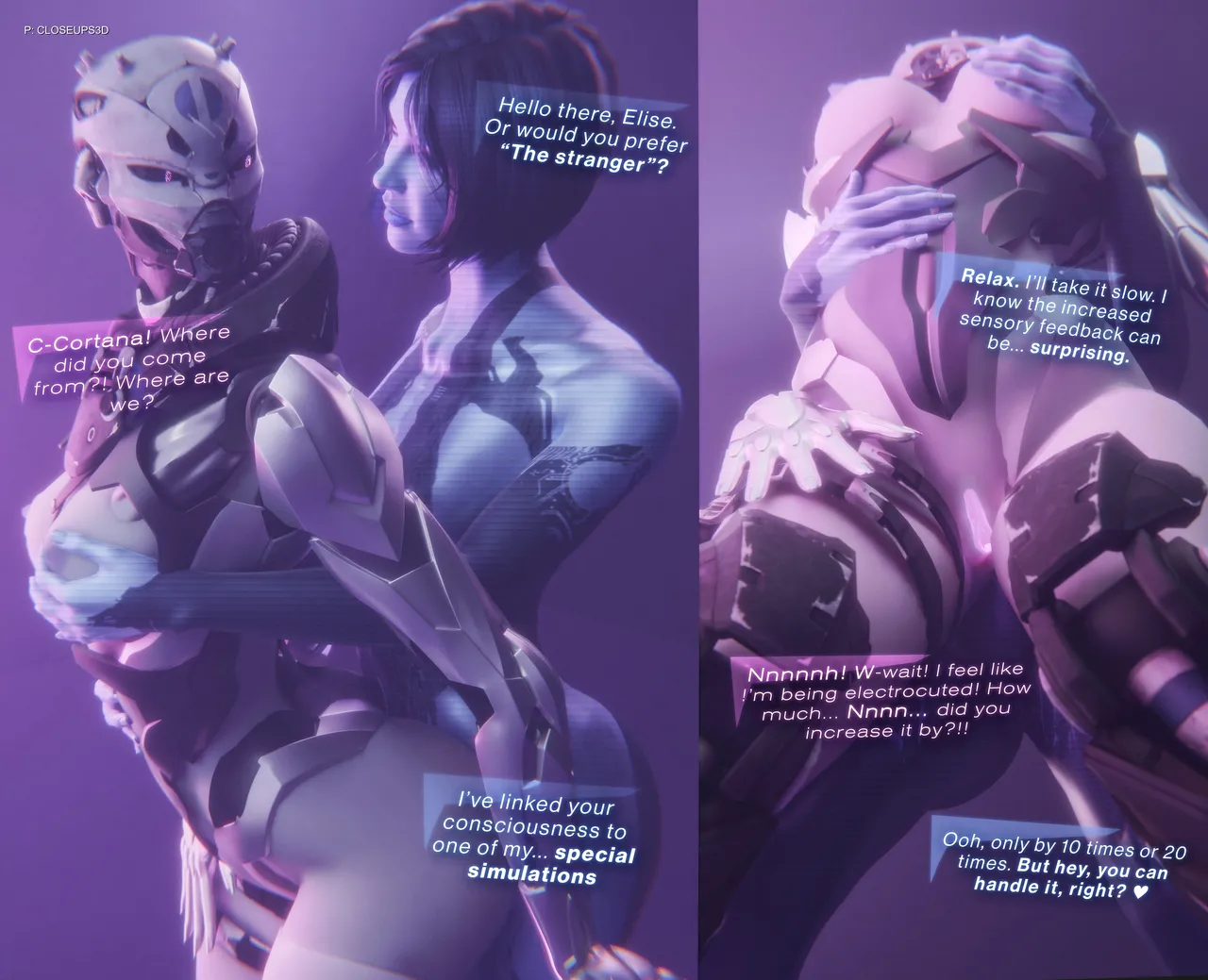 Elise and Cortana's Holo-cock page 1 full