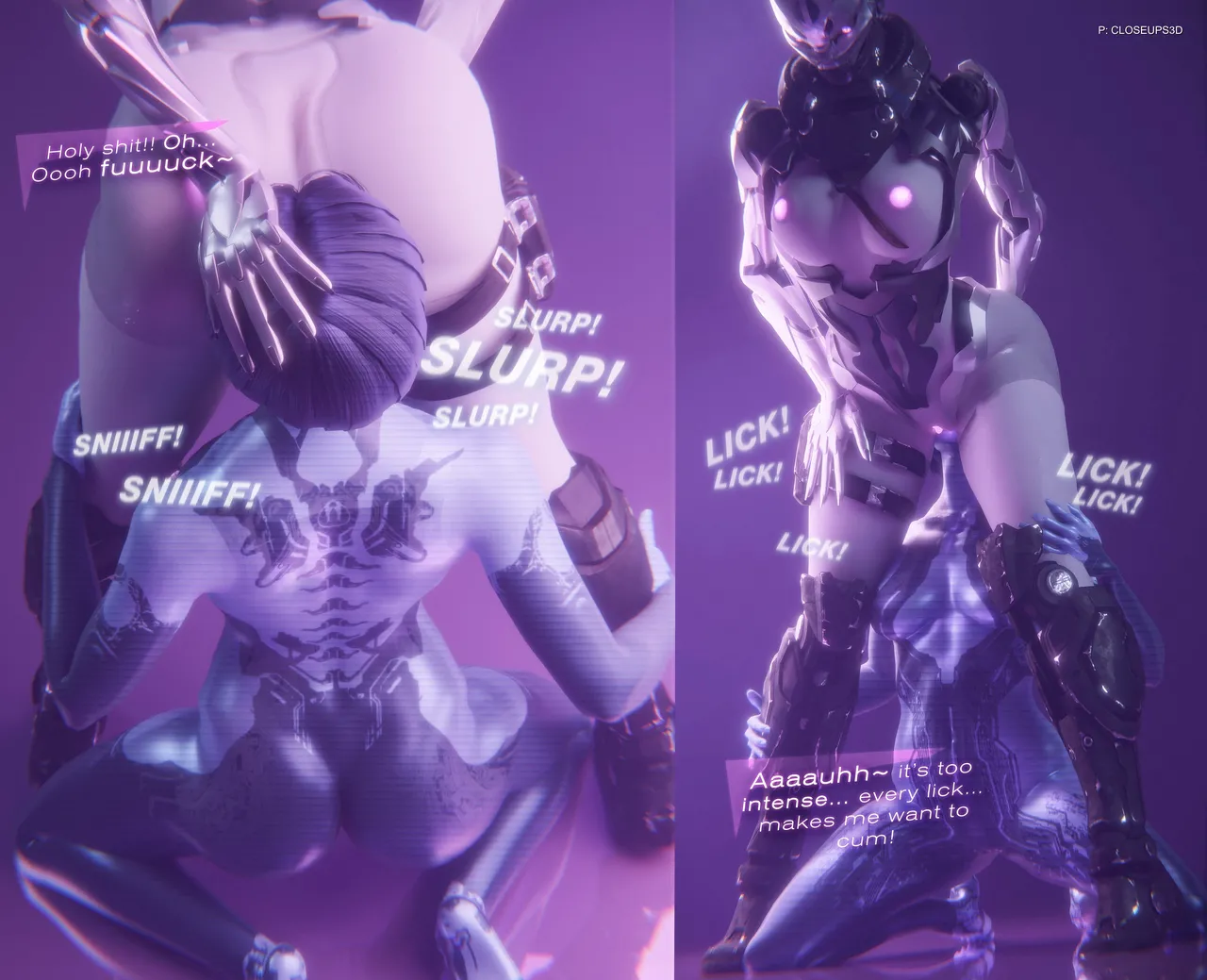 Elise and Cortana's Holo-cock page 3 full