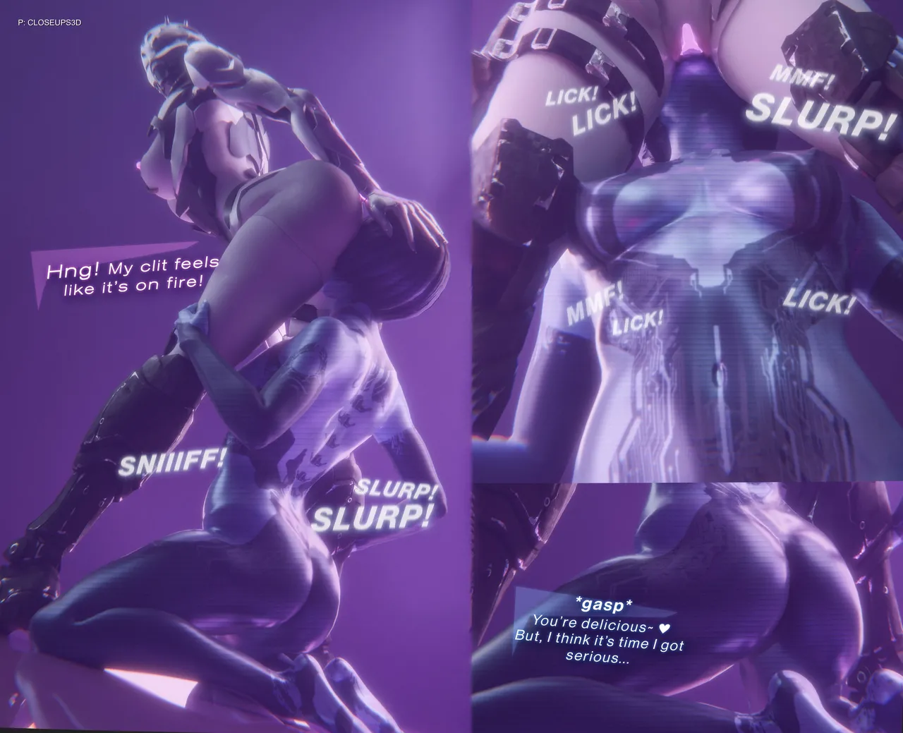Elise and Cortana's Holo-cock page 4 full