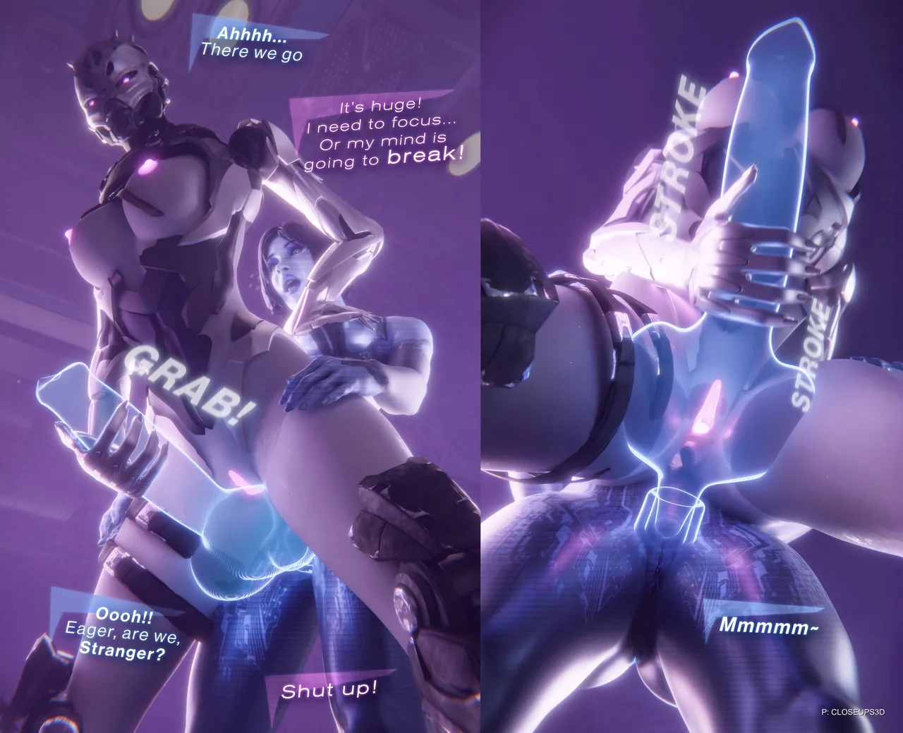 Elise and Cortana's Holo-cock page 5 full