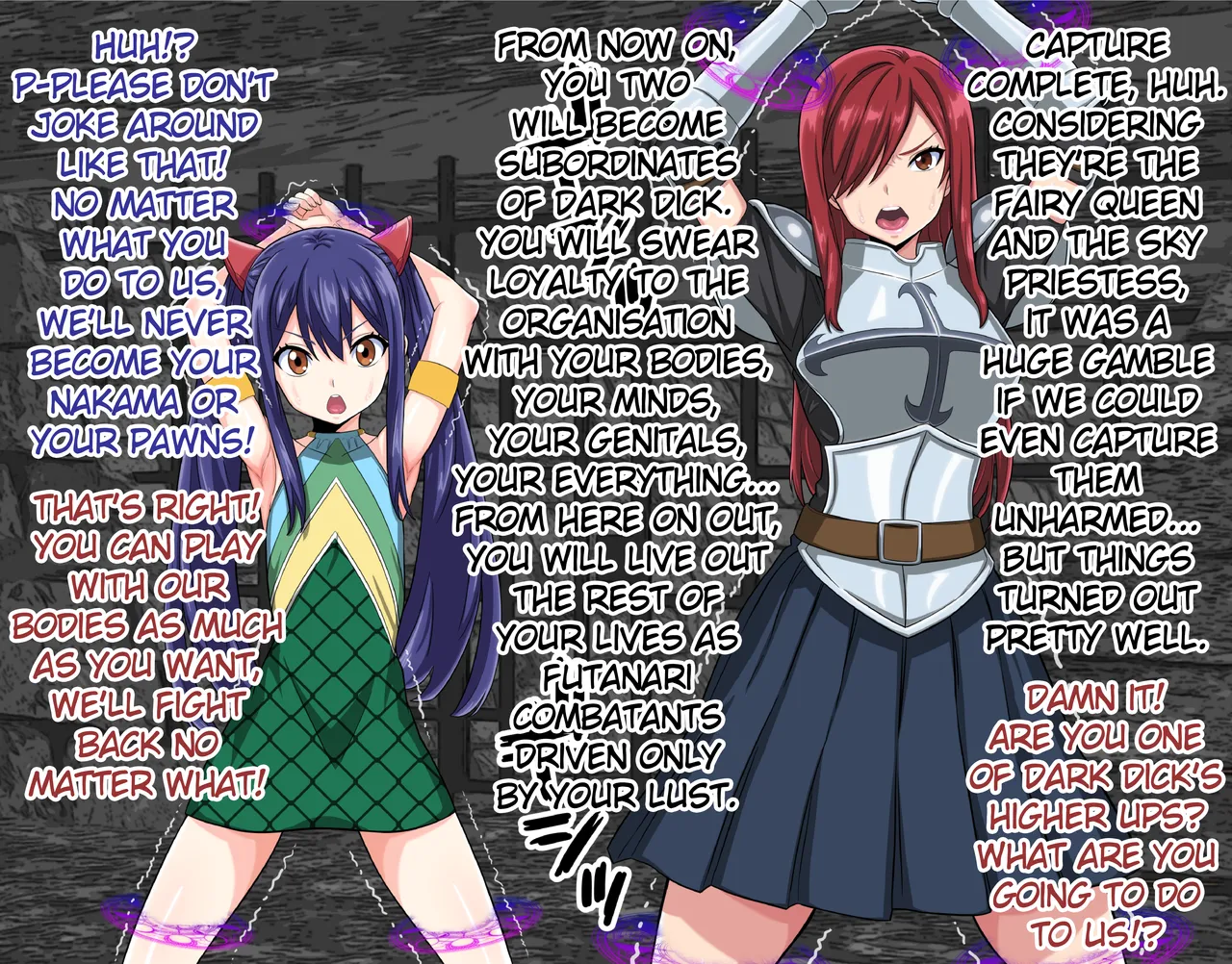 Erza &amp; Wendy Futanari Grunt Combatant Transformation page 3 full