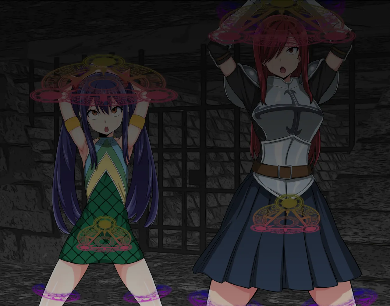 Erza &amp; Wendy Futanari Grunt Combatant Transformation page 5 full