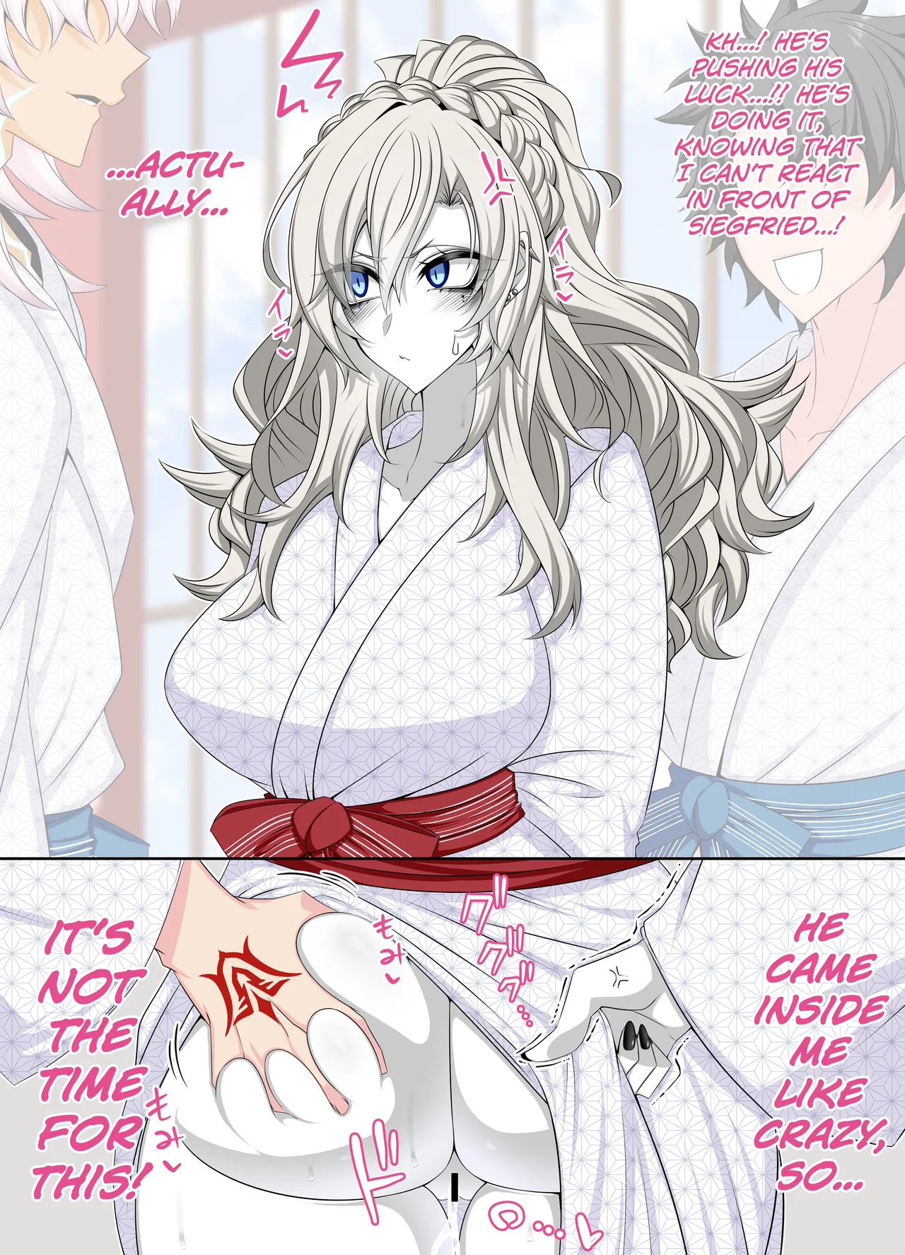 『Kriemhild and Pure Love NTR Cheating Erotica: Fingering Challenge in Front of Her Husband』 page 3 full