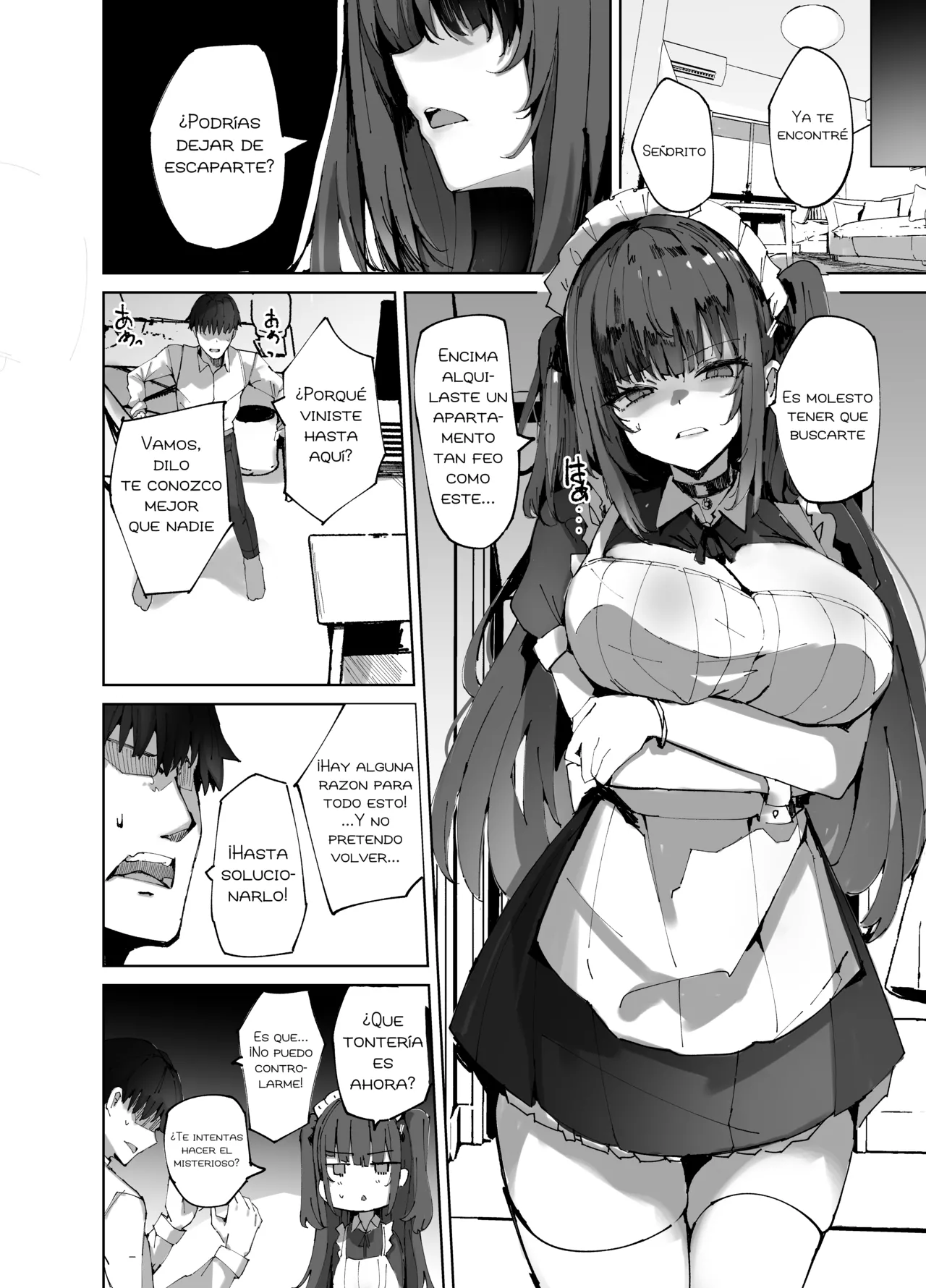 Namaiki Maid ni Kakushiteta Ecchi na Hon ga Mitsukatte Baka ni Sarenagara Ecchi Suru Hanashi.｜La Historia De Cómo Me Acosté Con La Maid Insolente Después De Que Encontró Mis Libros Eróticos Escondidos Y Se Burló De Mí. page 6 full