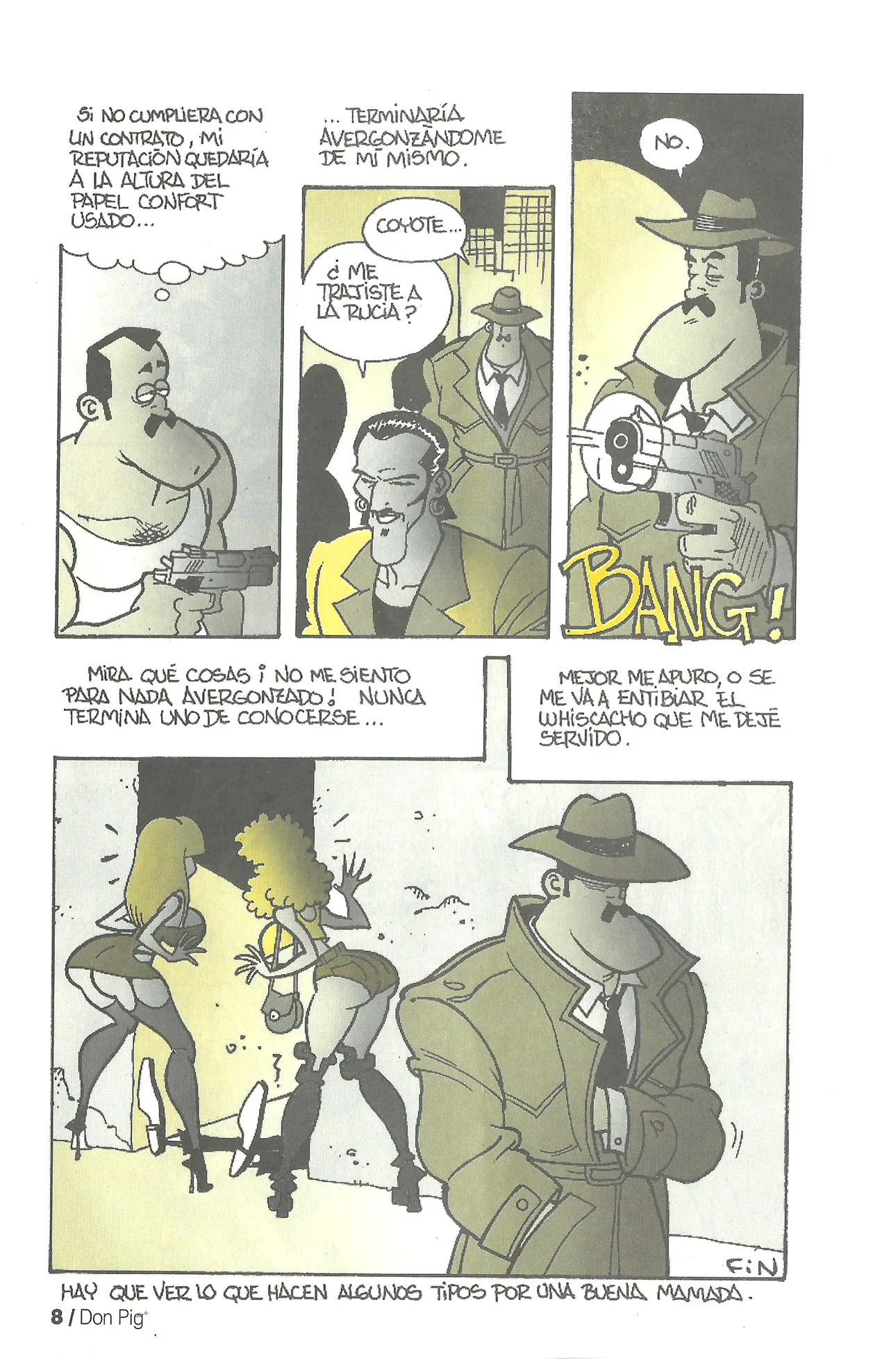 DON PIG COMIX  - 21 suplemento de la Revista 100% page 8 full