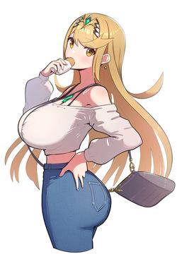 xenoblade 2 image rule 34 Mythra