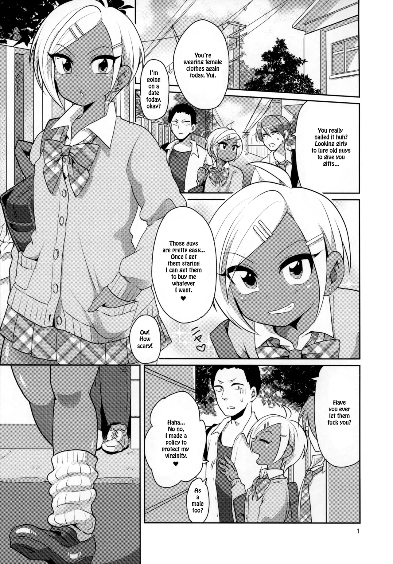 Namaiki Gal Danshi. _ Cheeky Gyaru-boy. page 2 full