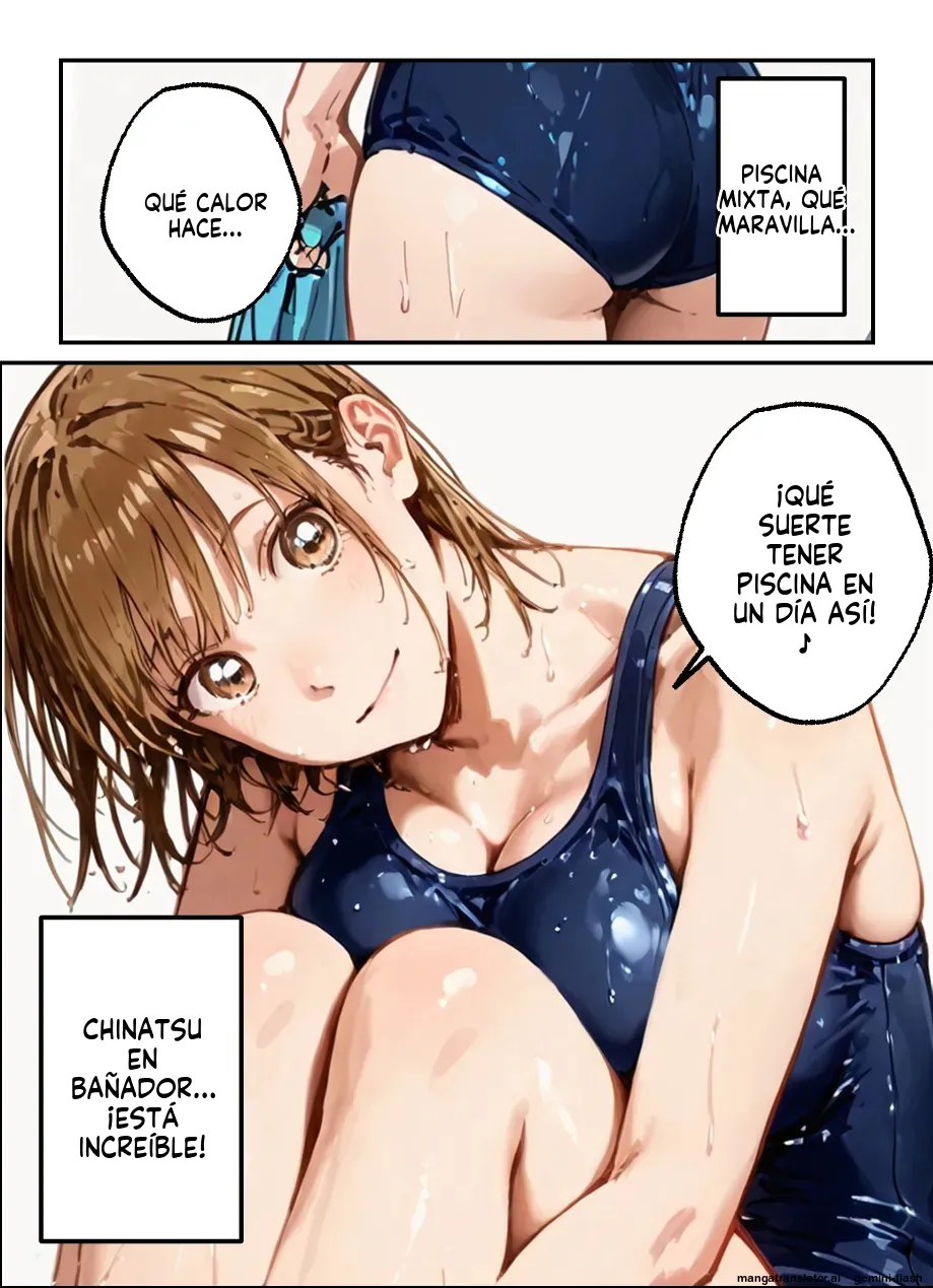 Echi no Hako yokkyu fuman no Chinatsu ga kyonyu o yurashite-chuu dashi netorare - 寝取られ三四郎  MTL page 8 full