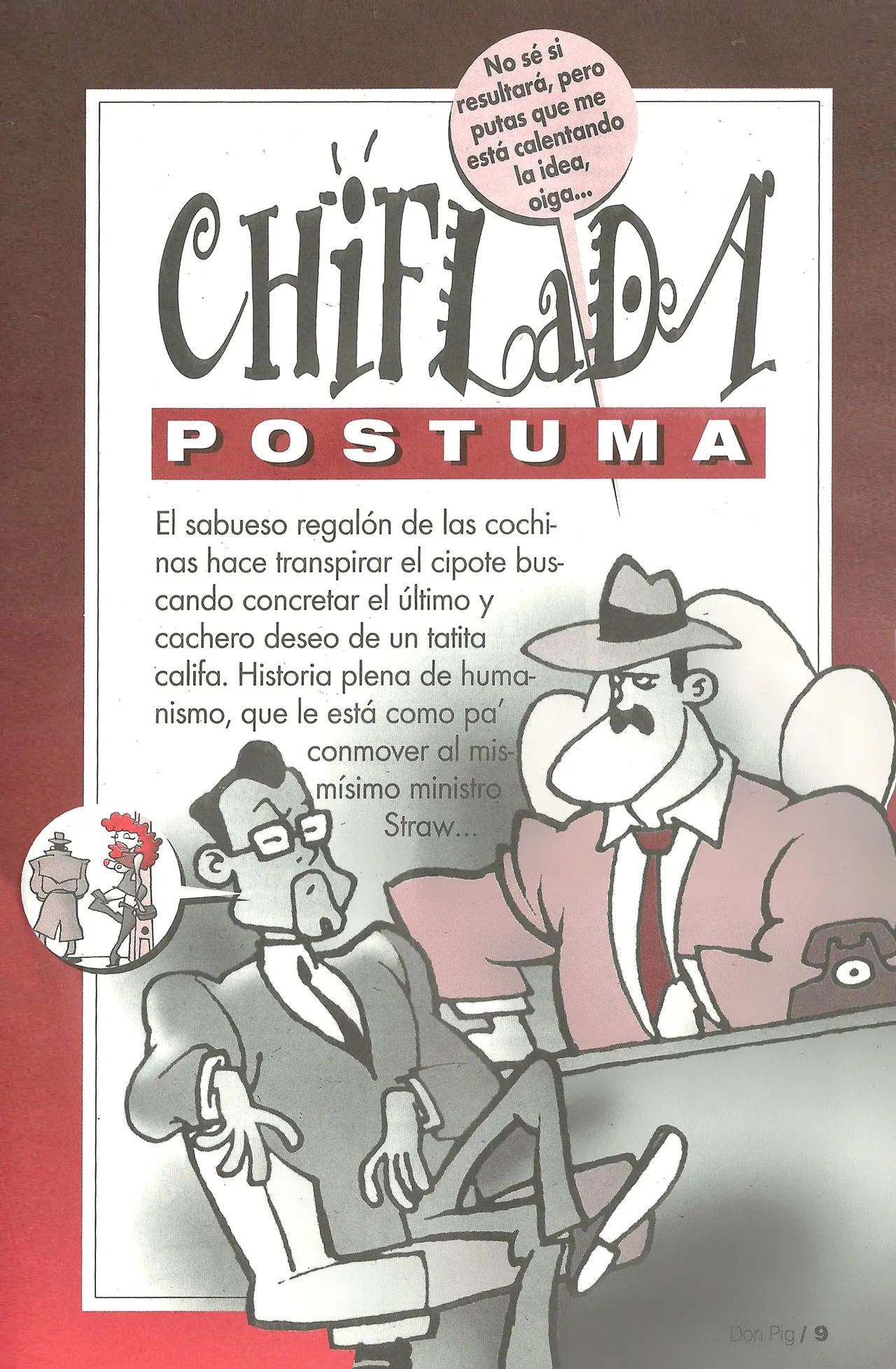 DON PIG COMIX  - 31 suplemento de la Revista 100% page 9 full