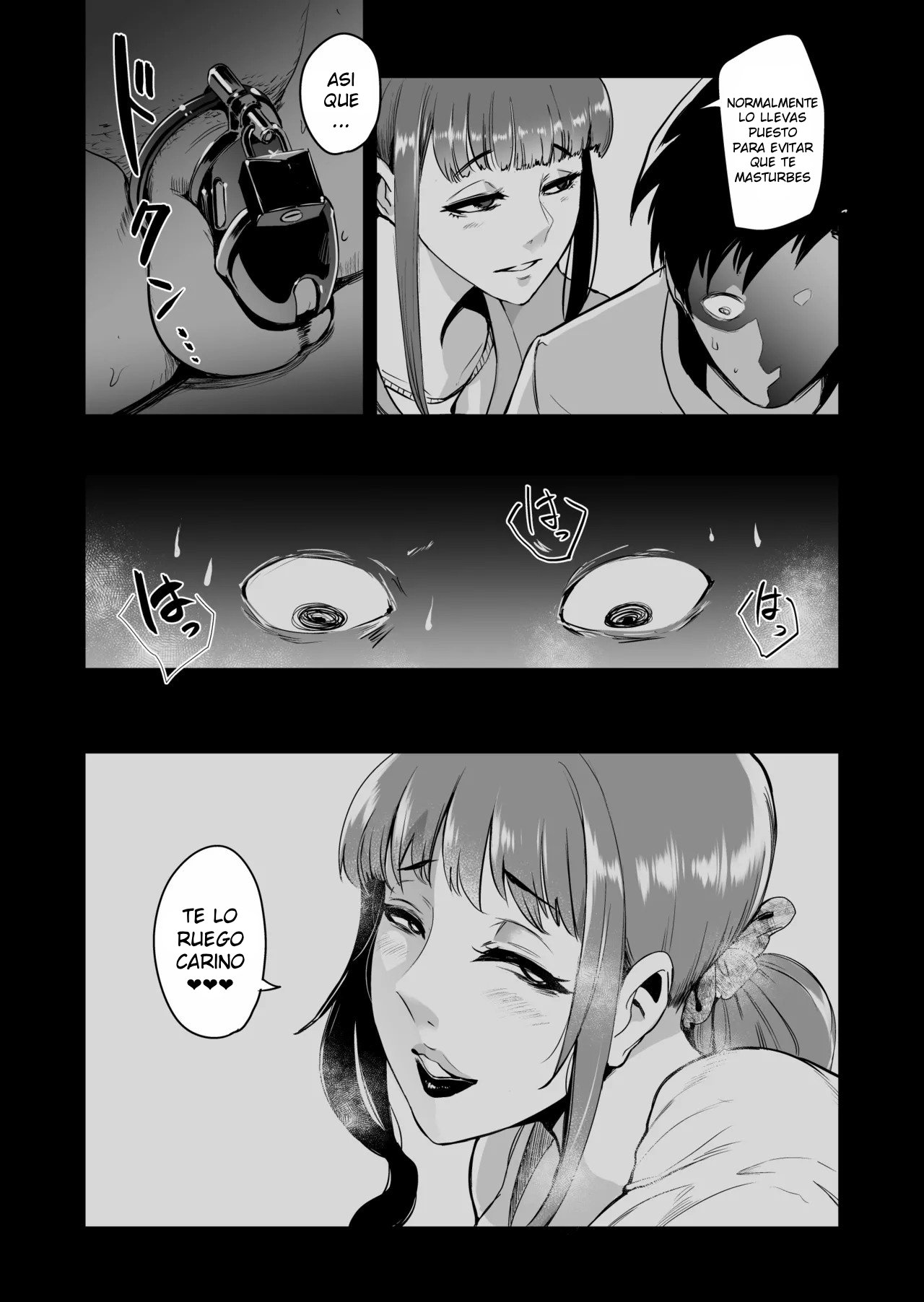 Fella Mask Fujin Kanketsu Hen ~Otto no Mae de Midareru Mask Dorei Zuma-tachi~｜La Esposa De La Mascara de Mamadas 3 page 5 full