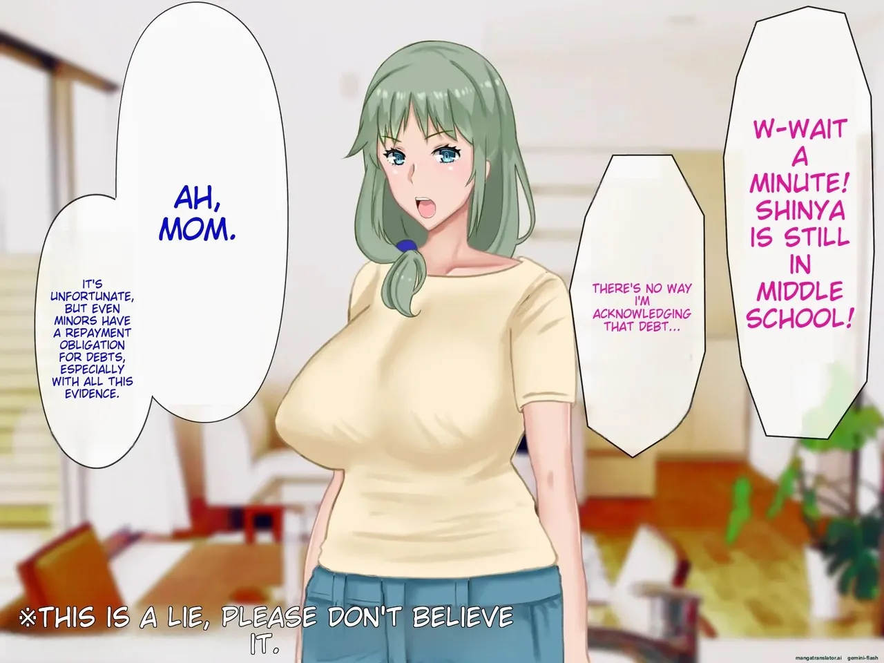Musuko no Shakkin o Nikutai Hensai saserareta Kyonyuu Haha ~ Netorarete, Haramaserete page 6 full
