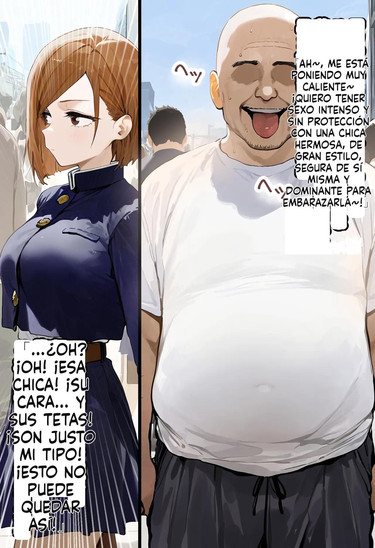 Otokomasarina tsuyoki bishojo kugisaki nobara-chan wa haramase ojisan ni ochiru page 6 full