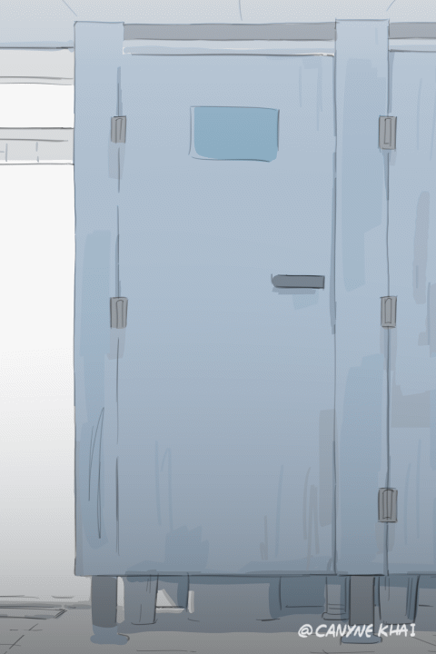 Public Exhibition in a restroom + WIPs page 4 full