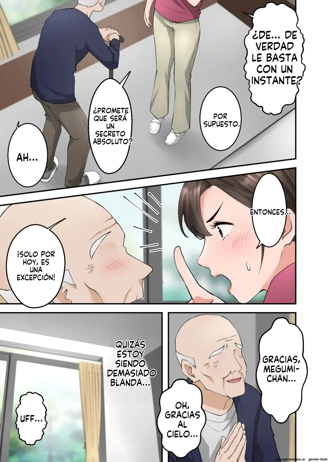 Hitozuma no Kaigoshi ga Yoboyobo Jii-san ni Ikasare Makuru Hanashi  MTL page 10 full