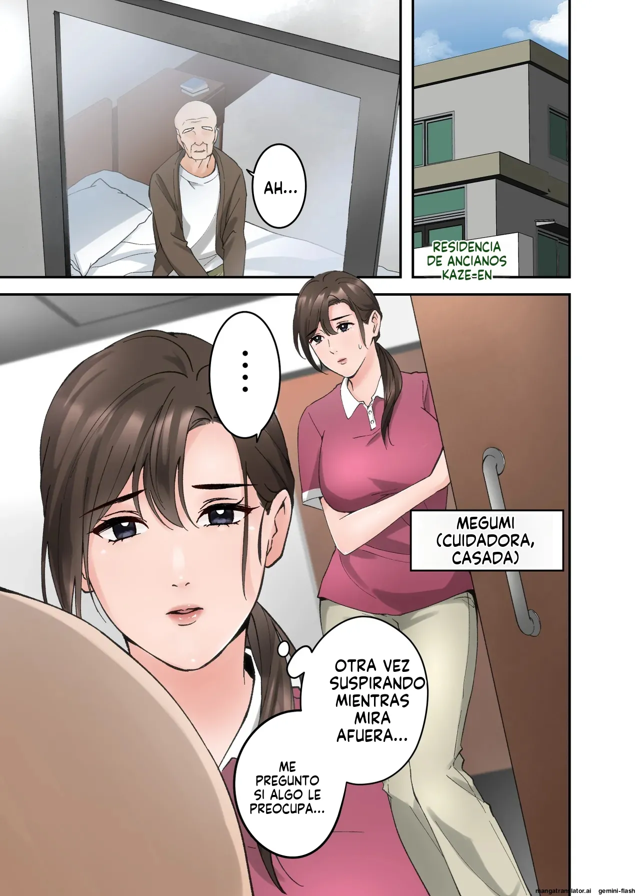 Hitozuma no Kaigoshi ga Yoboyobo Jii-san ni Ikasare Makuru Hanashi  MTL page 2 full