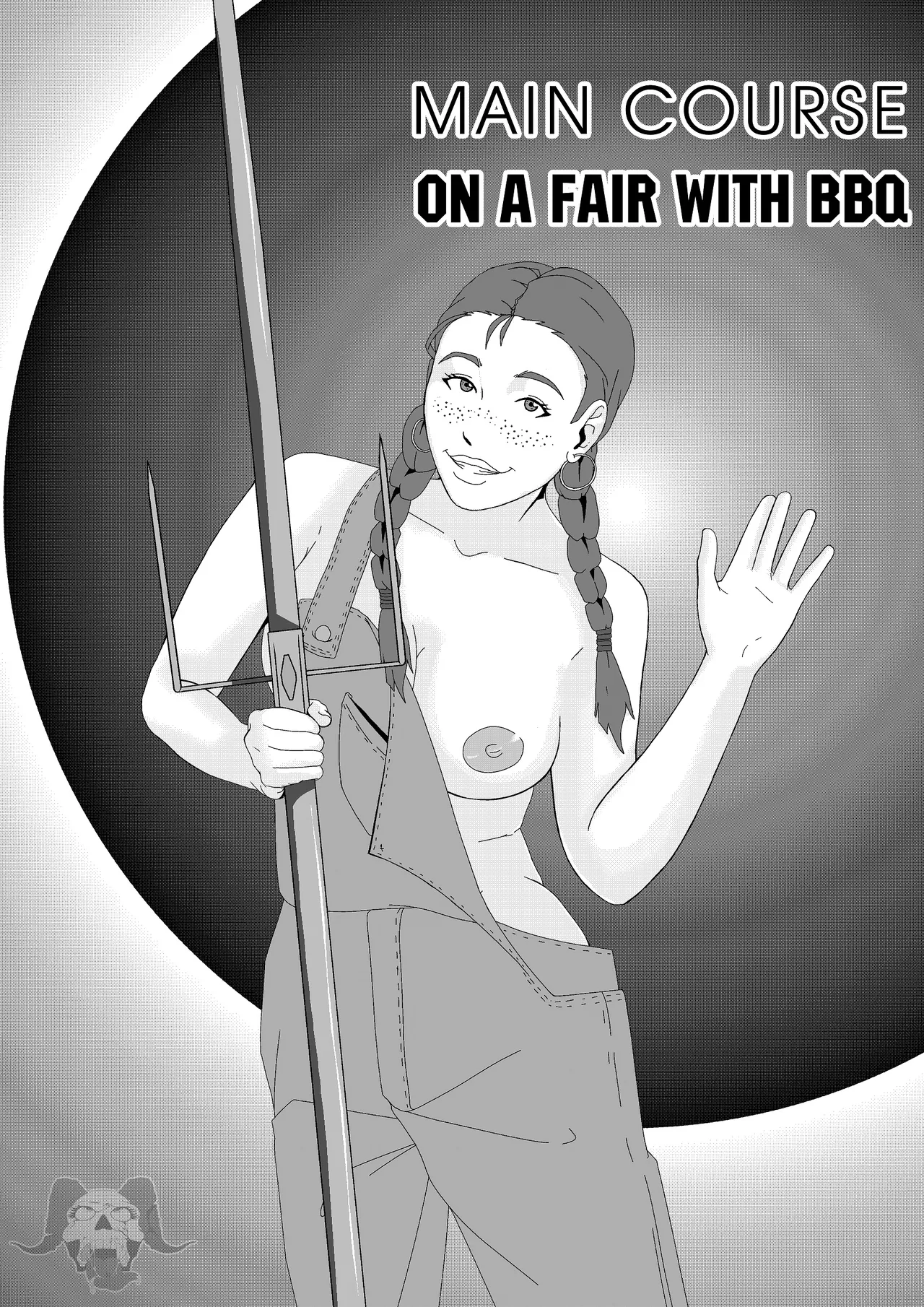 Main course on a fair with BBQ page 1 full