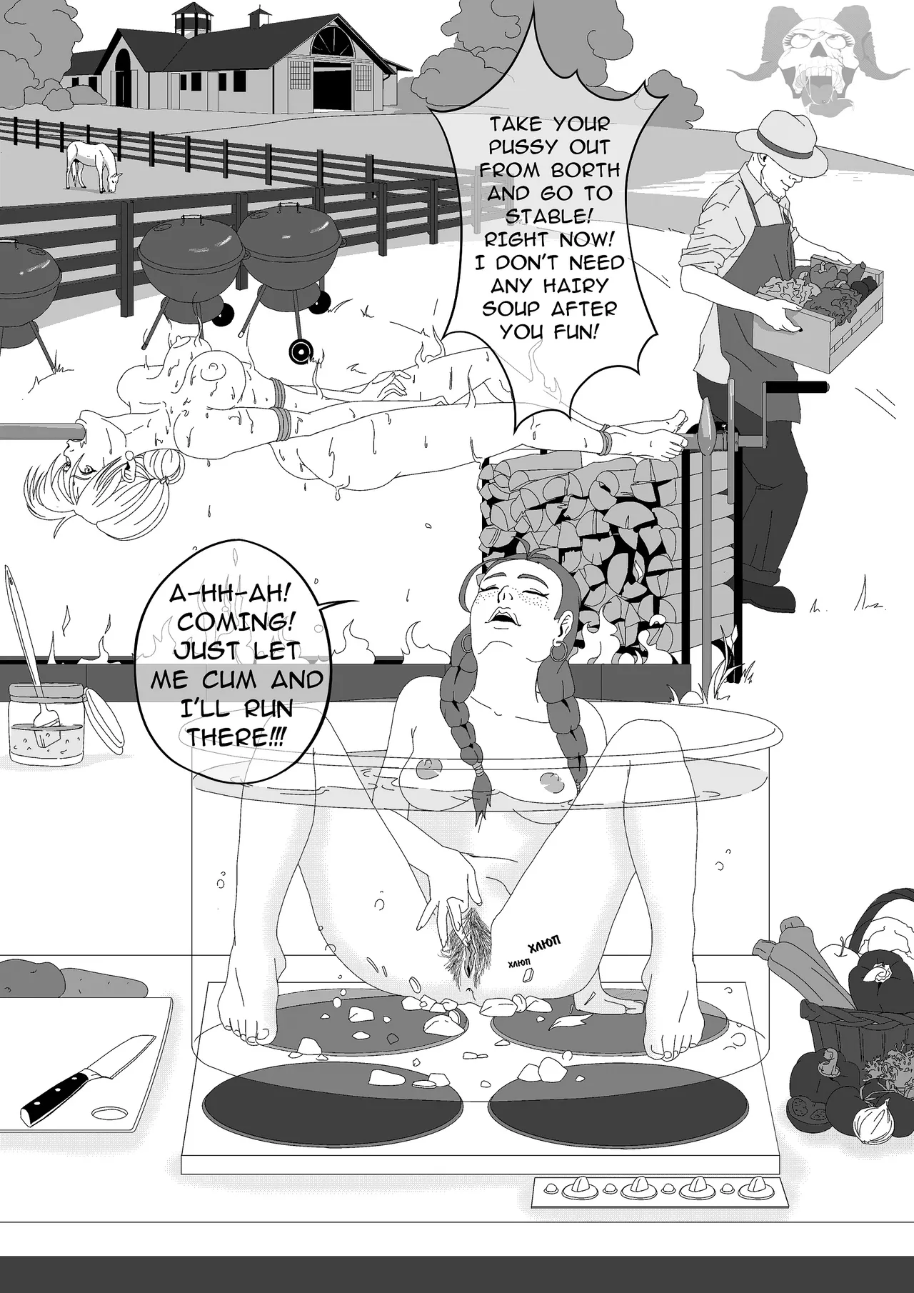 Main course on a fair with BBQ page 6 full