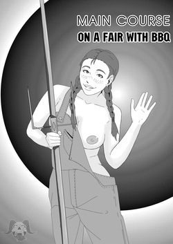 Main course on a fair with BBQ