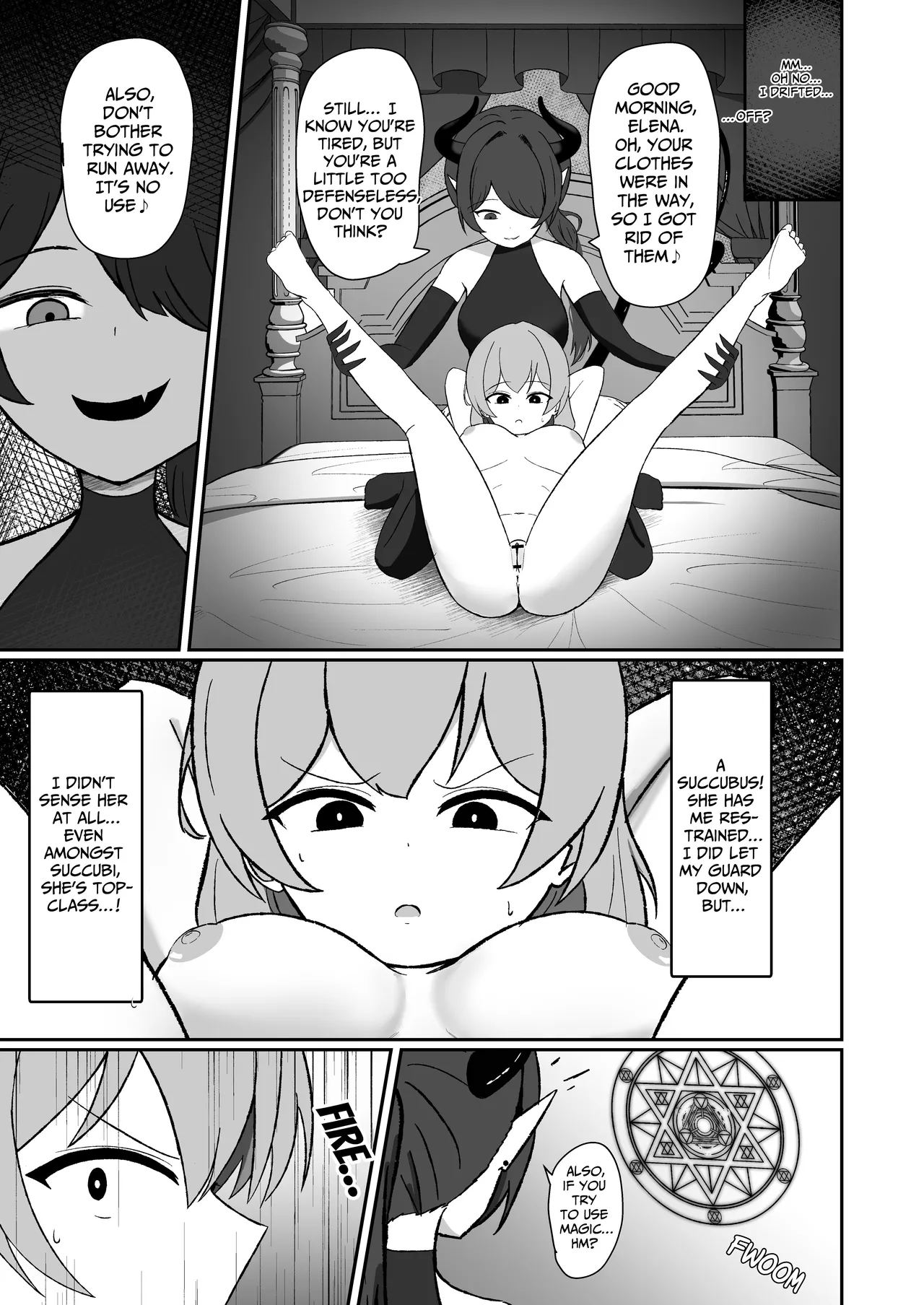 Mahoutsukai wa Inma ni Inkaku kara Maryoku Kyuushuu Sareru | Witch Gets Mana Drained Through Her Clit By A Succubus page 4 full
