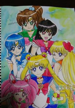 sailor moon art compilation