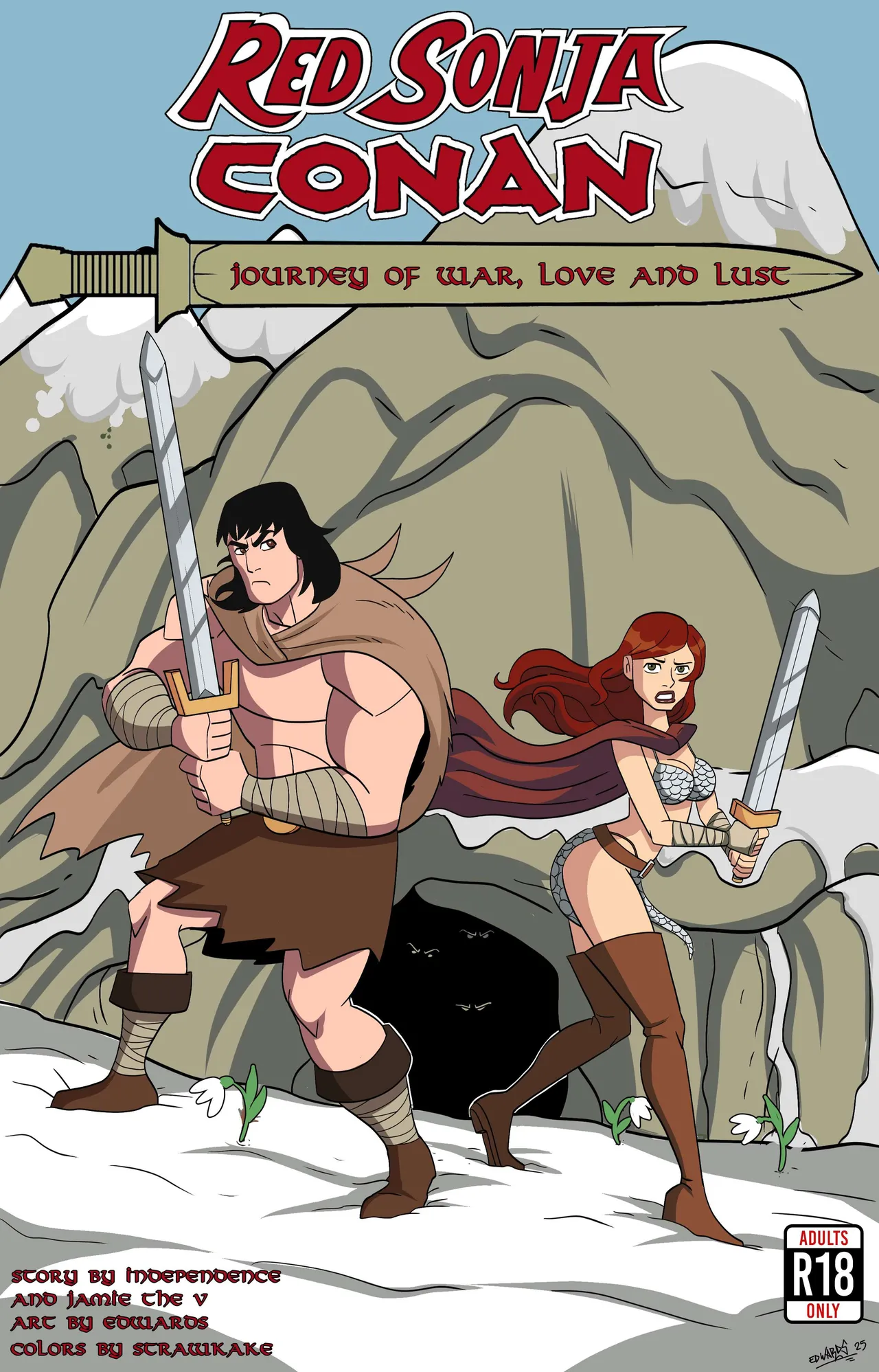 Red Sonja &amp; Conan: Journey of War, Love and Lust page 1 full
