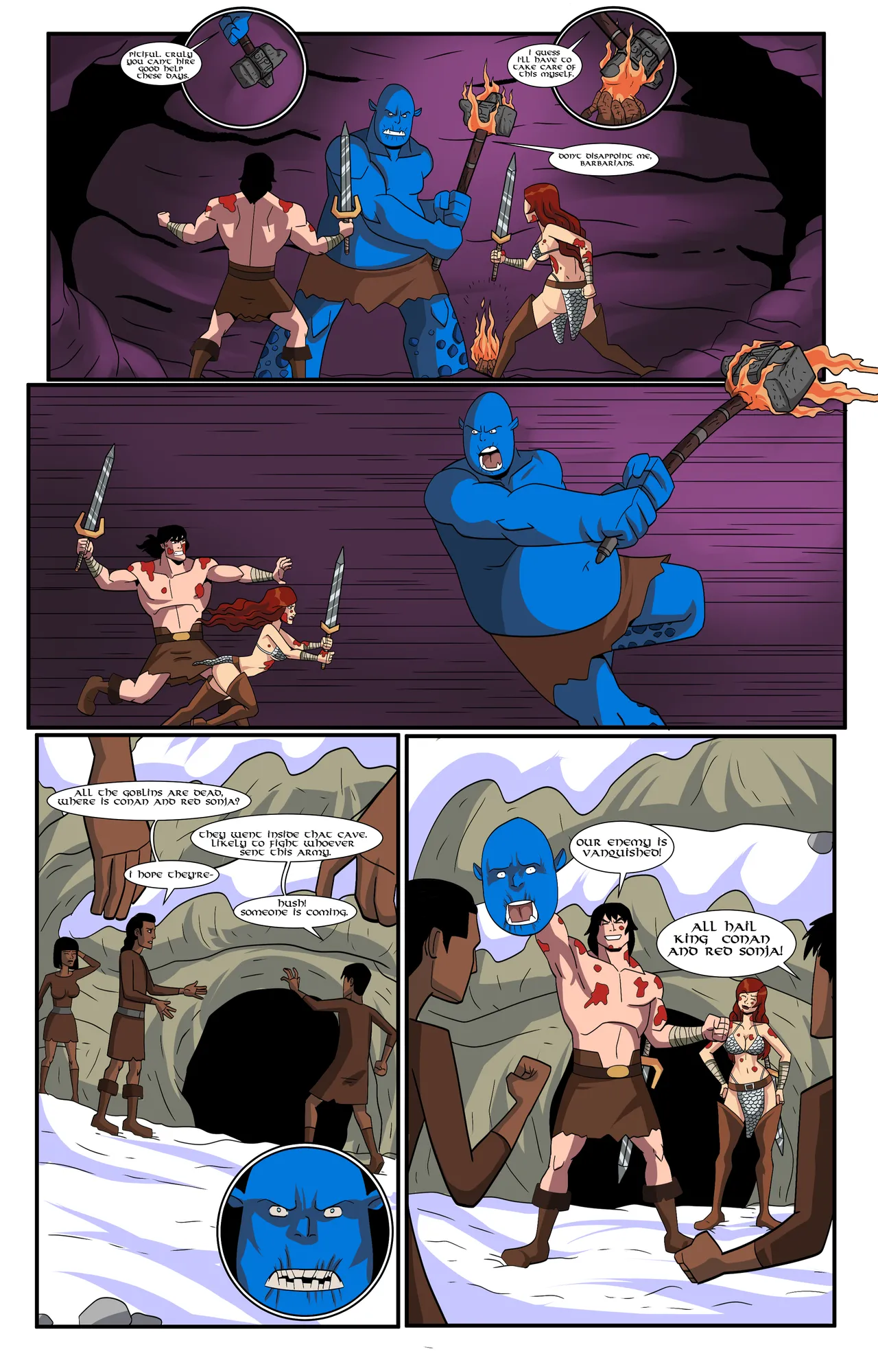 Red Sonja &amp; Conan: Journey of War, Love and Lust page 7 full