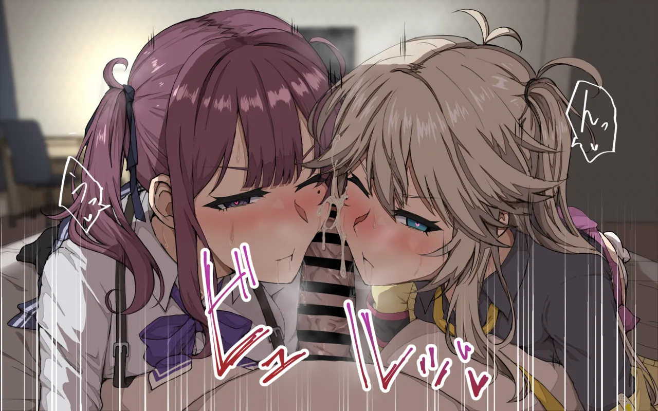 夏色花梨と春日部つむぎが頬ズリで臭いによって発情してしまう絵 page 3 full