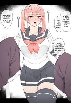 Twin-Tailed Girl Suddenly Grows a Dick