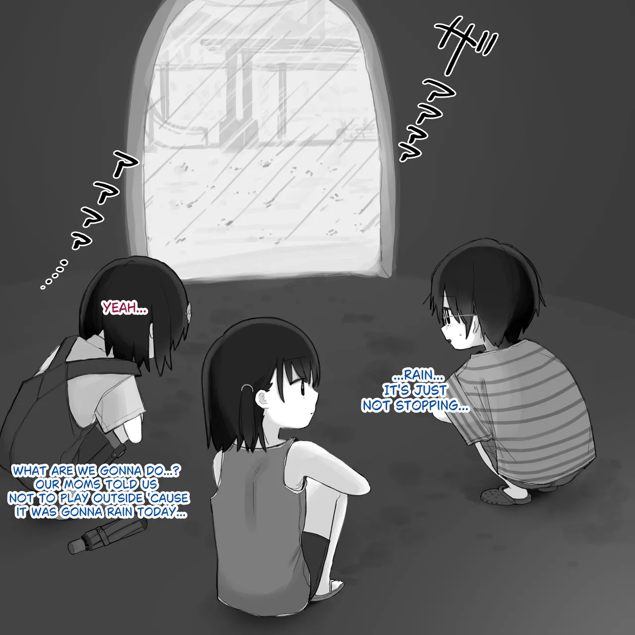 Ame no Naka, Hitori Dake Hadaka ni Sareru Otokonoko I Naked in the Rain page 1 full