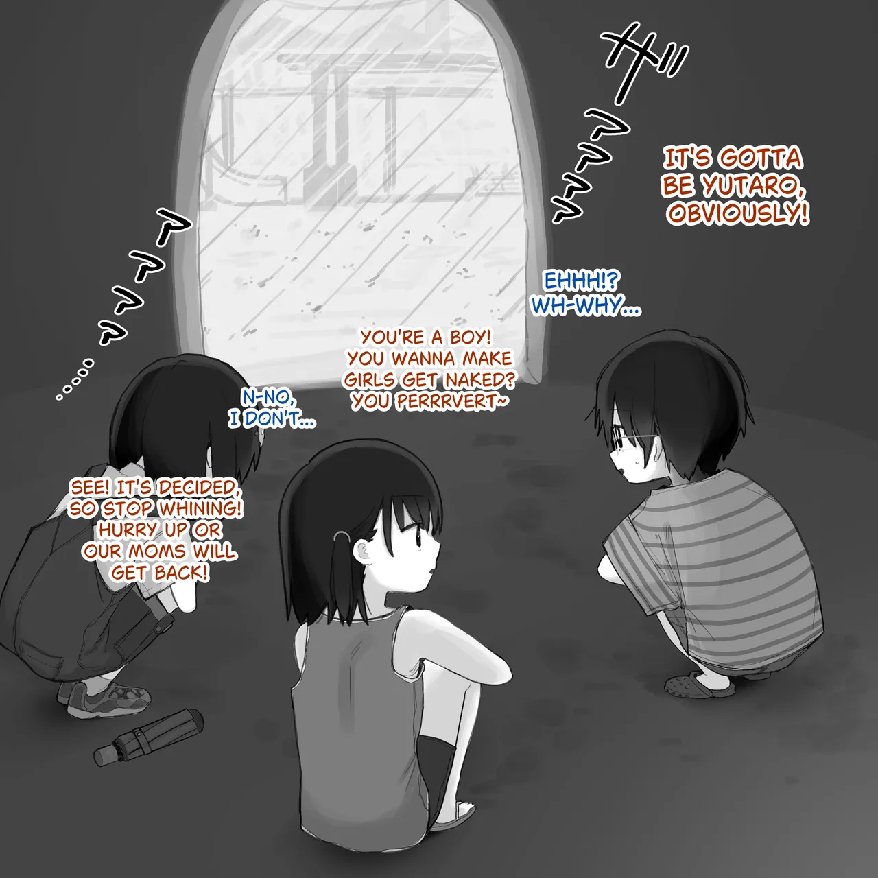 Ame no Naka, Hitori Dake Hadaka ni Sareru Otokonoko I Naked in the Rain page 10 full