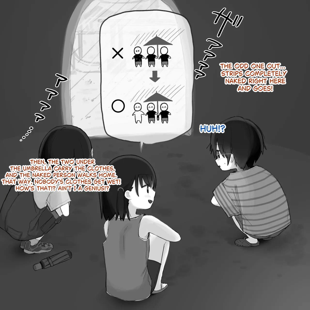 Ame no Naka, Hitori Dake Hadaka ni Sareru Otokonoko I Naked in the Rain page 6 full