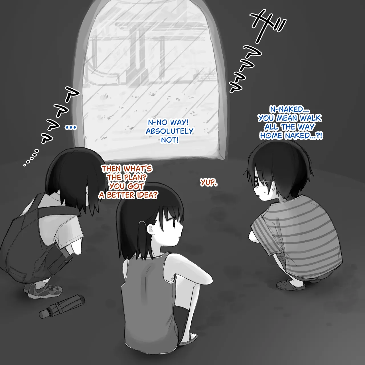 Ame no Naka, Hitori Dake Hadaka ni Sareru Otokonoko I Naked in the Rain page 7 full