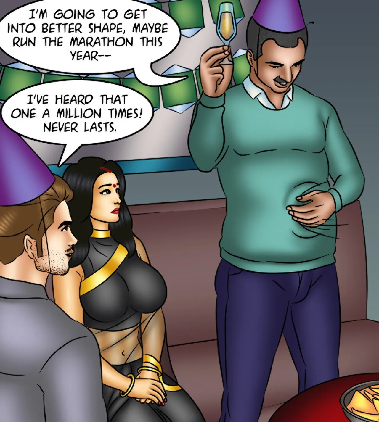 Savita Bhabhi Episode 135 New Year s Resolution page 4 full