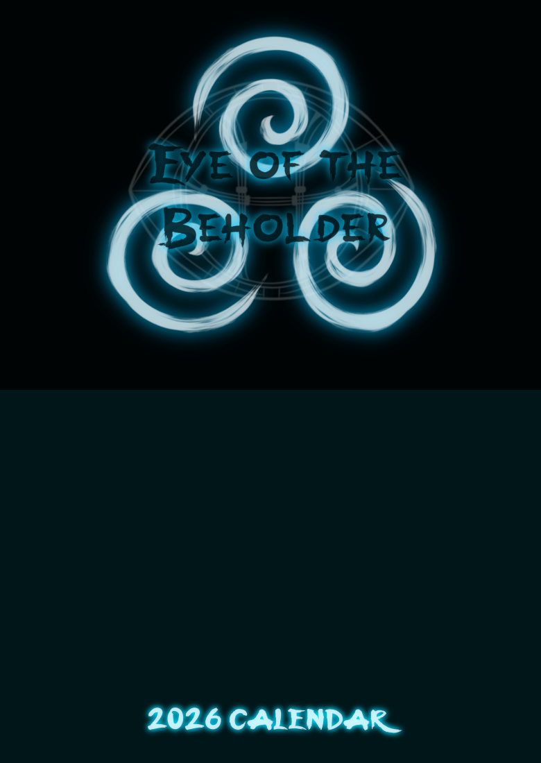 Eye Of The Beholder 2026 Calendar page 1 full