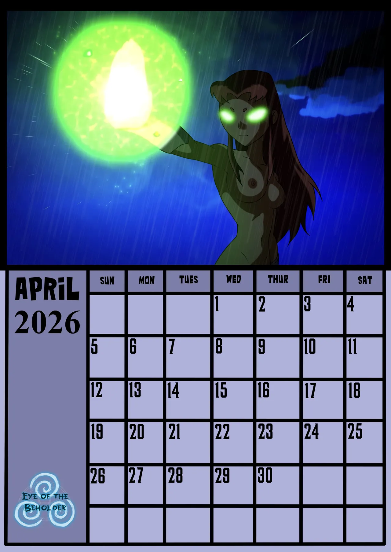 Eye Of The Beholder 2026 Calendar page 5 full
