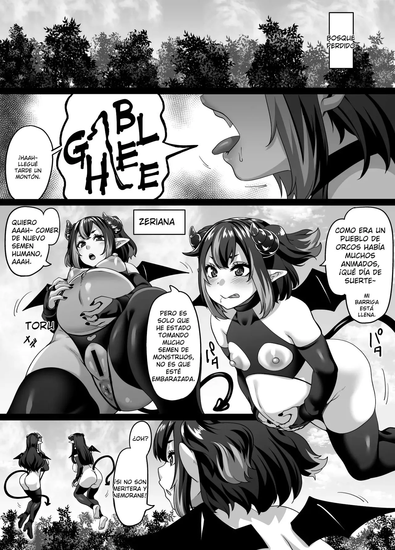 Ueta Succubus Ikka wa Seiheki o Kojirasete iru｜Los Fetiches Desatados de una Familia de Súcubos page 2 full