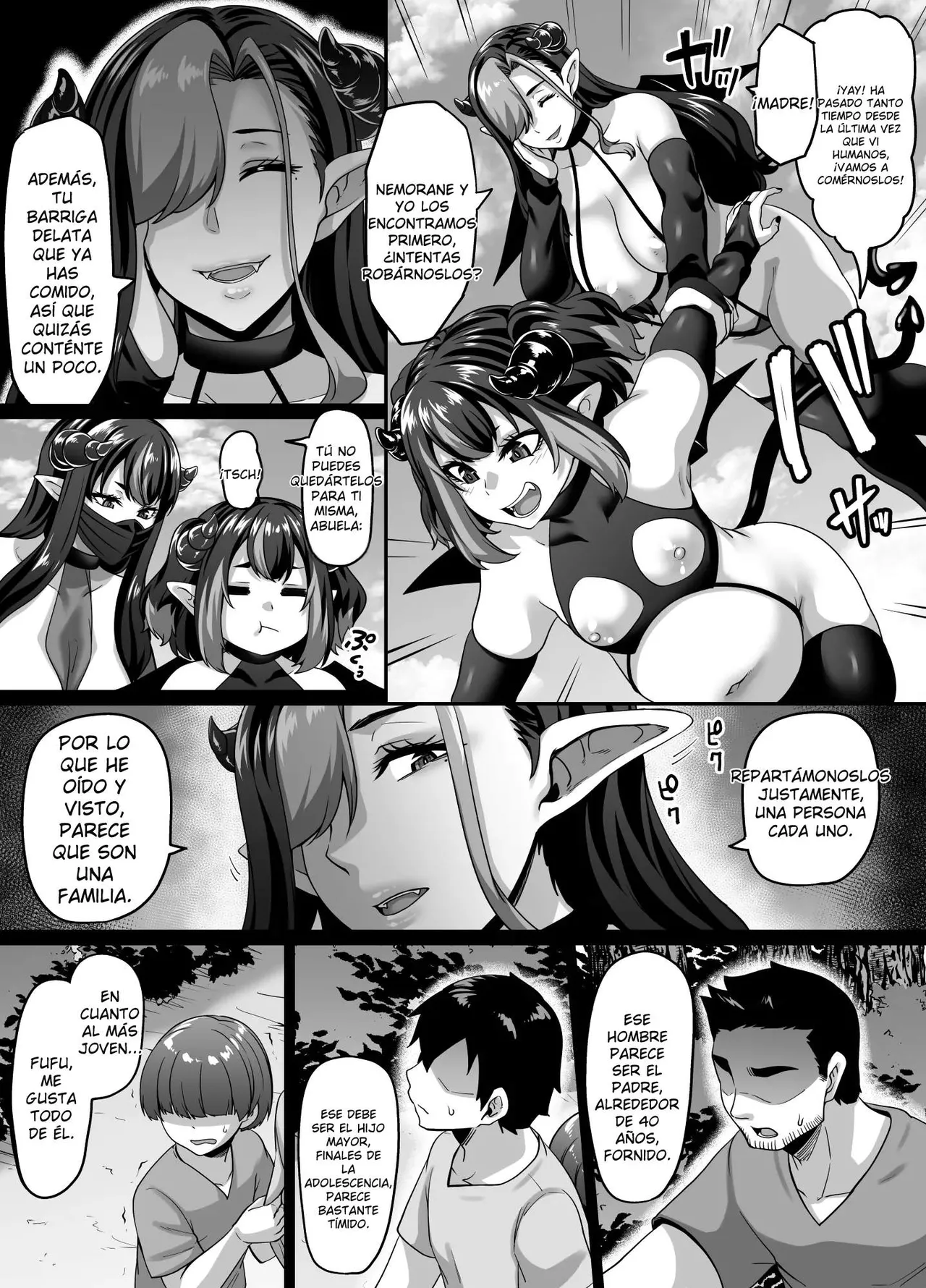 Ueta Succubus Ikka wa Seiheki o Kojirasete iru｜Los Fetiches Desatados de una Familia de Súcubos page 4 full