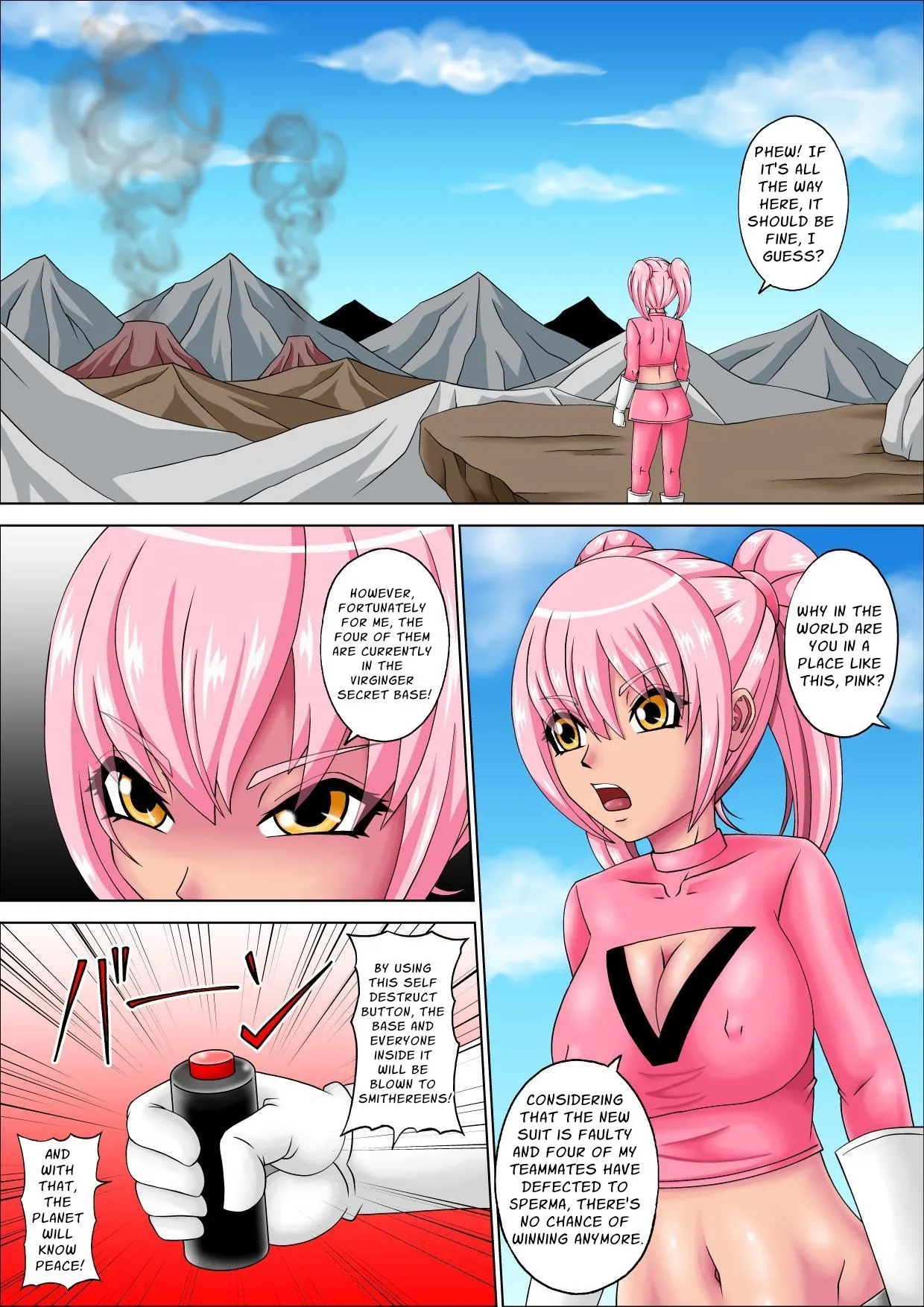 Maiden Rangers Virginger 5 ~ The Traitor, Pink, Completely Falls to Evil!~ page 6 full