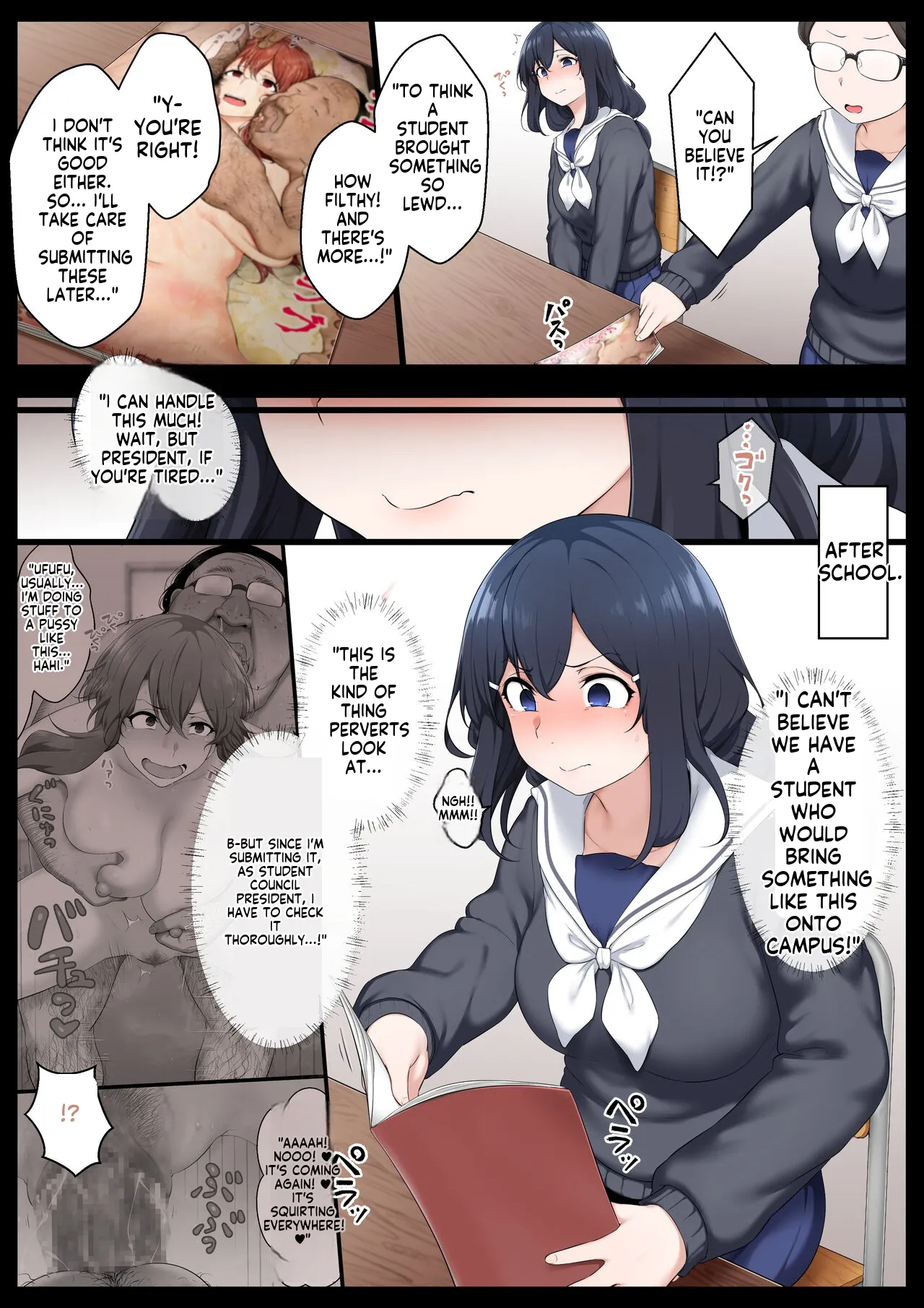 Re. Bishoujo Seitokaichou o Seibyou Mochi no Owakon Onna ni Otosu Hanashi 2 page 5 full