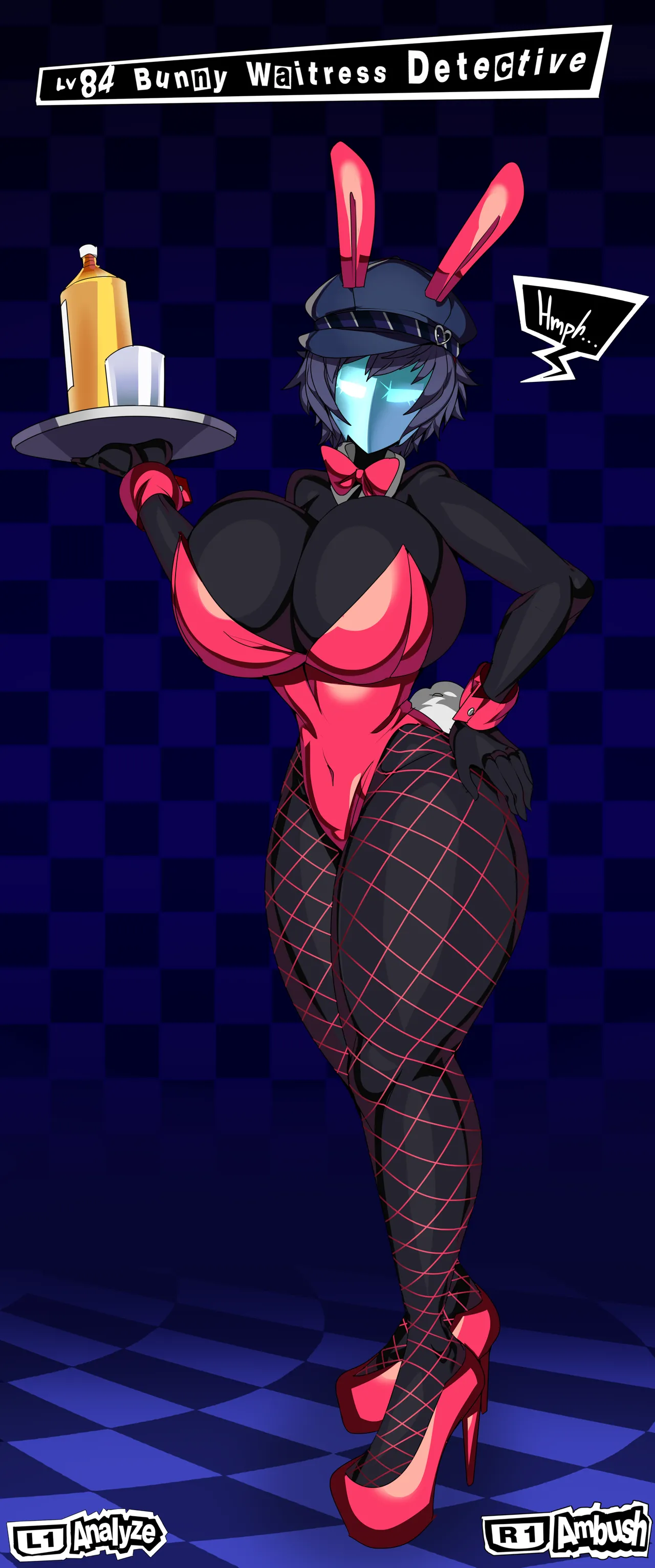 Bunny Waitress Shadows page 7 full