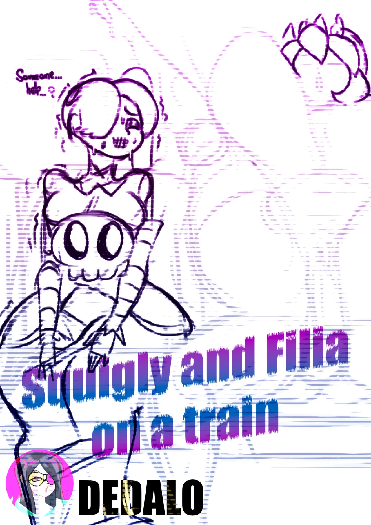 Squigly and Filia on a train page 1 full