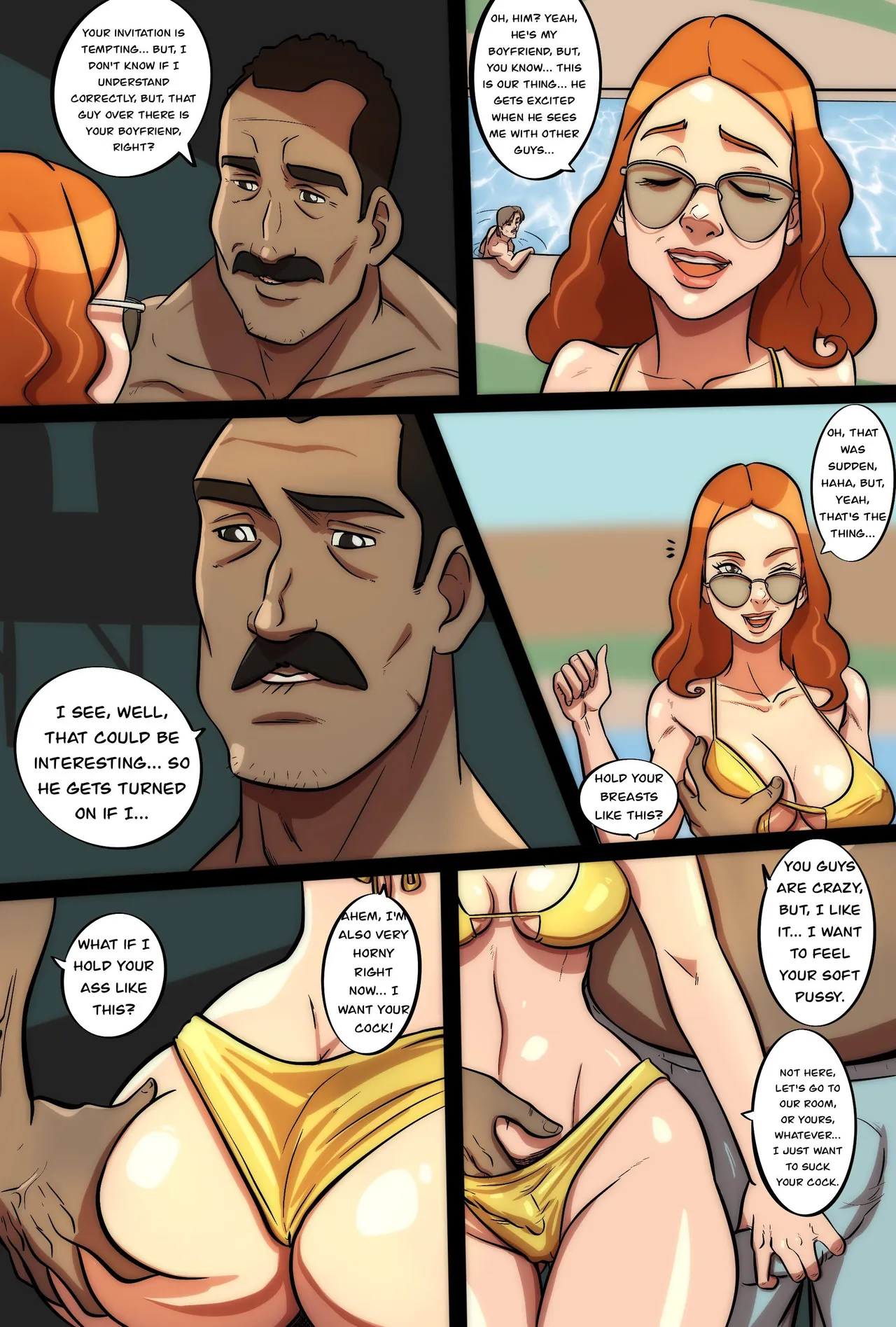 Redhead Hotwife Poolside page 2 full