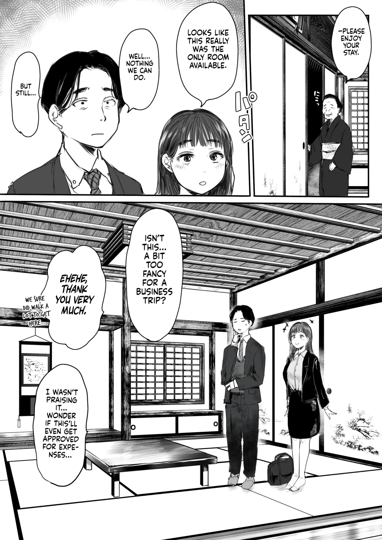 Shucchou, Kouhai to Aibeya. Yukishi Nure Hada ni Shiboritsukusareta Yoru | Sharing a Room With My Junior on a Business Trip. A Night Her Wet Yukata Skin Drained Me Dry page 9 full
