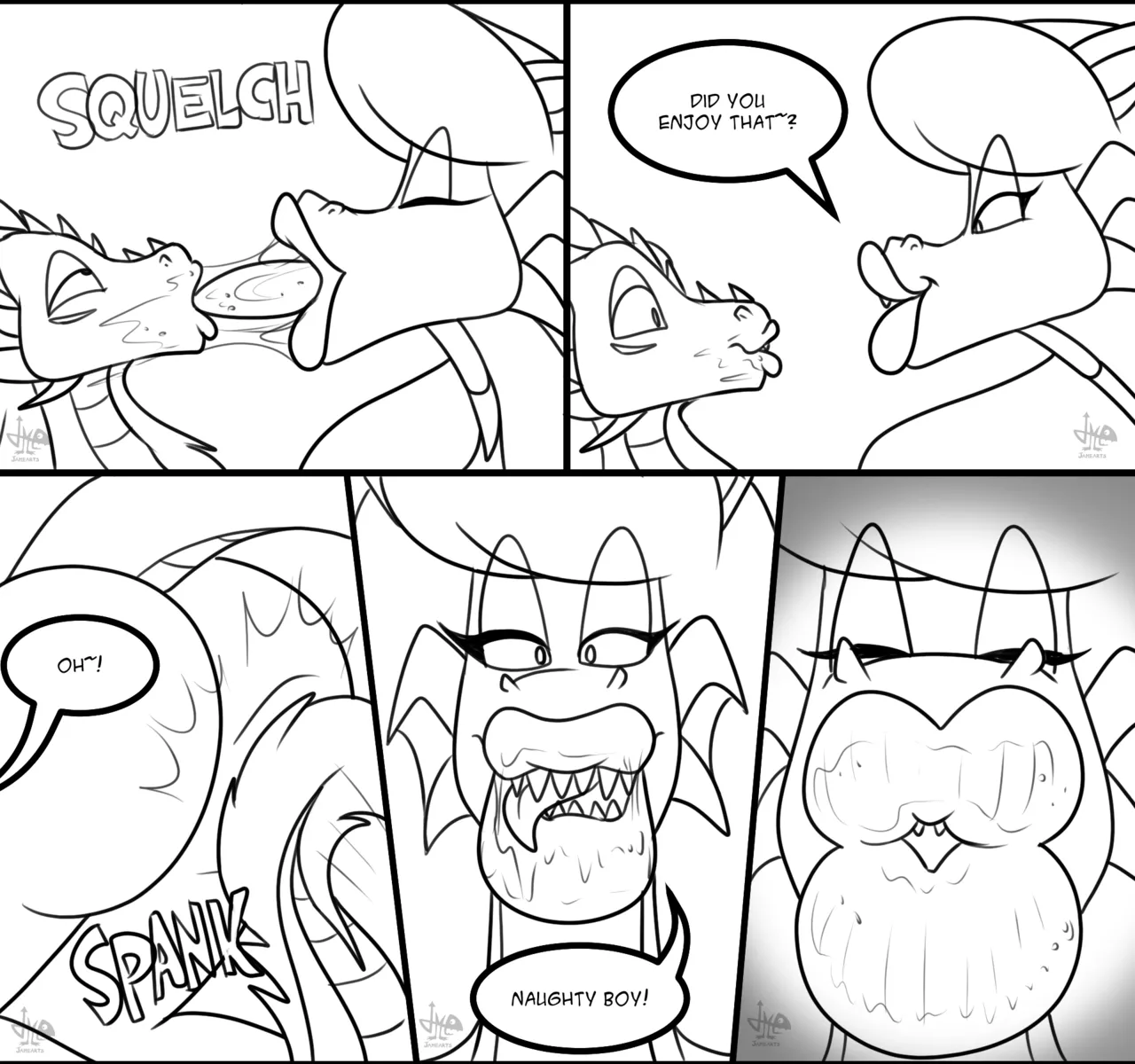 Kissy Dragons page 2 full