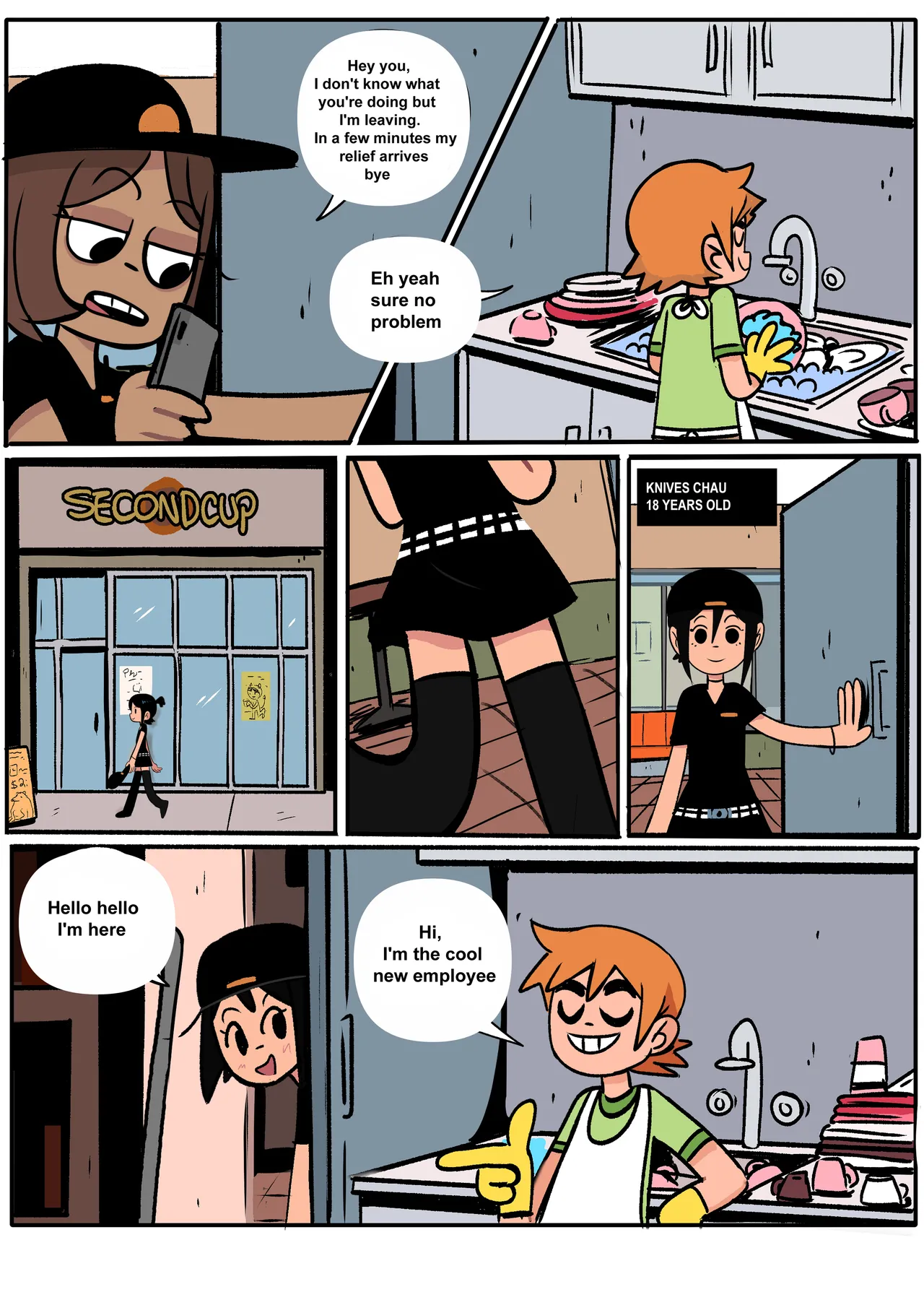 Scott Pilgrim Has a Job page 6 full