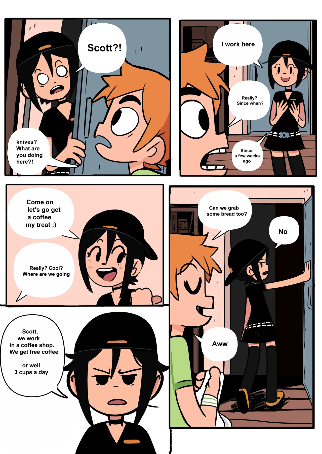 Scott Pilgrim Has a Job page 7 full