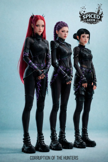 Corruption of the Hunters - Huntrix - Kpop Demon Hunters cover