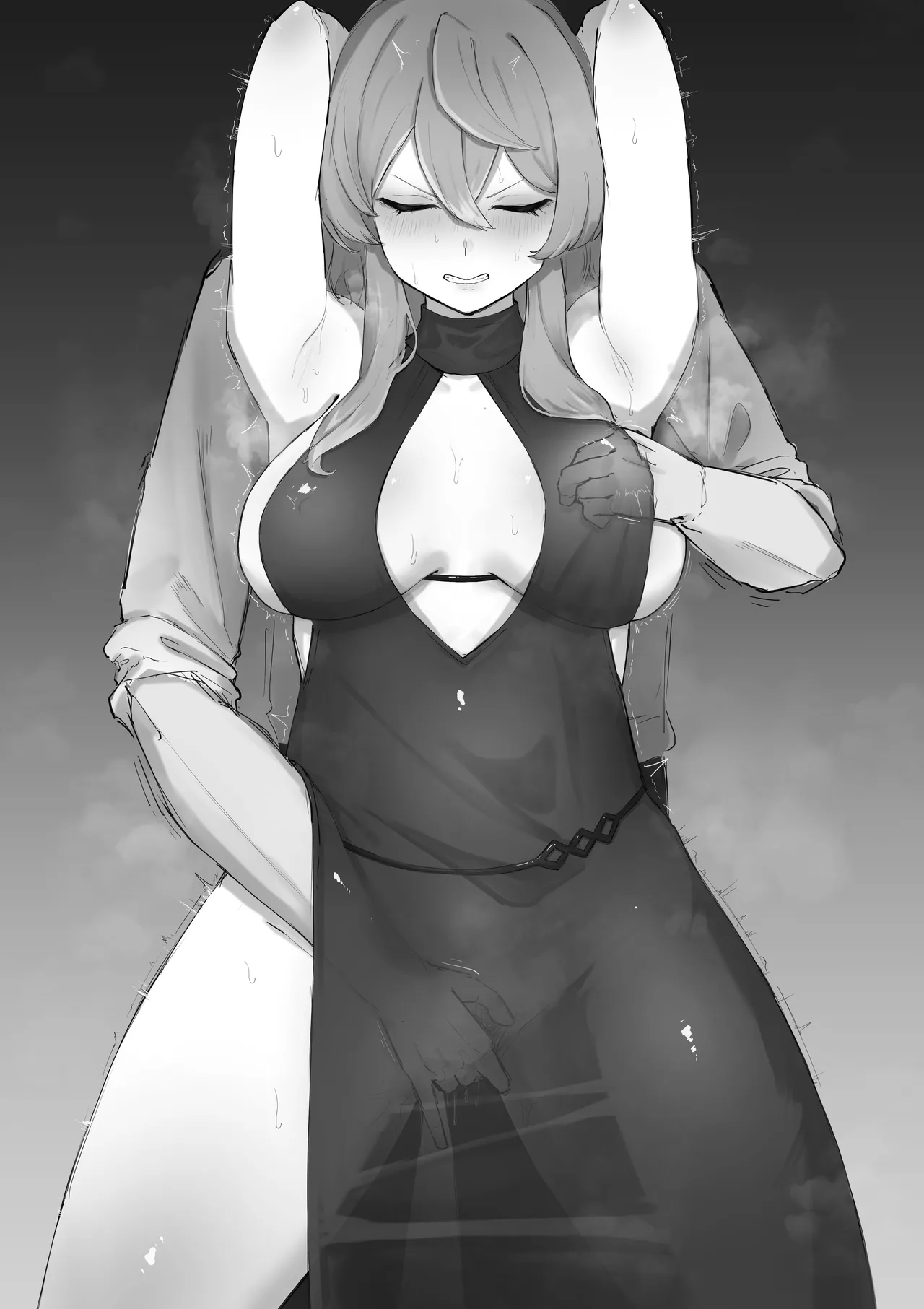 ドレスアコに手マン乳首責め page 2 full