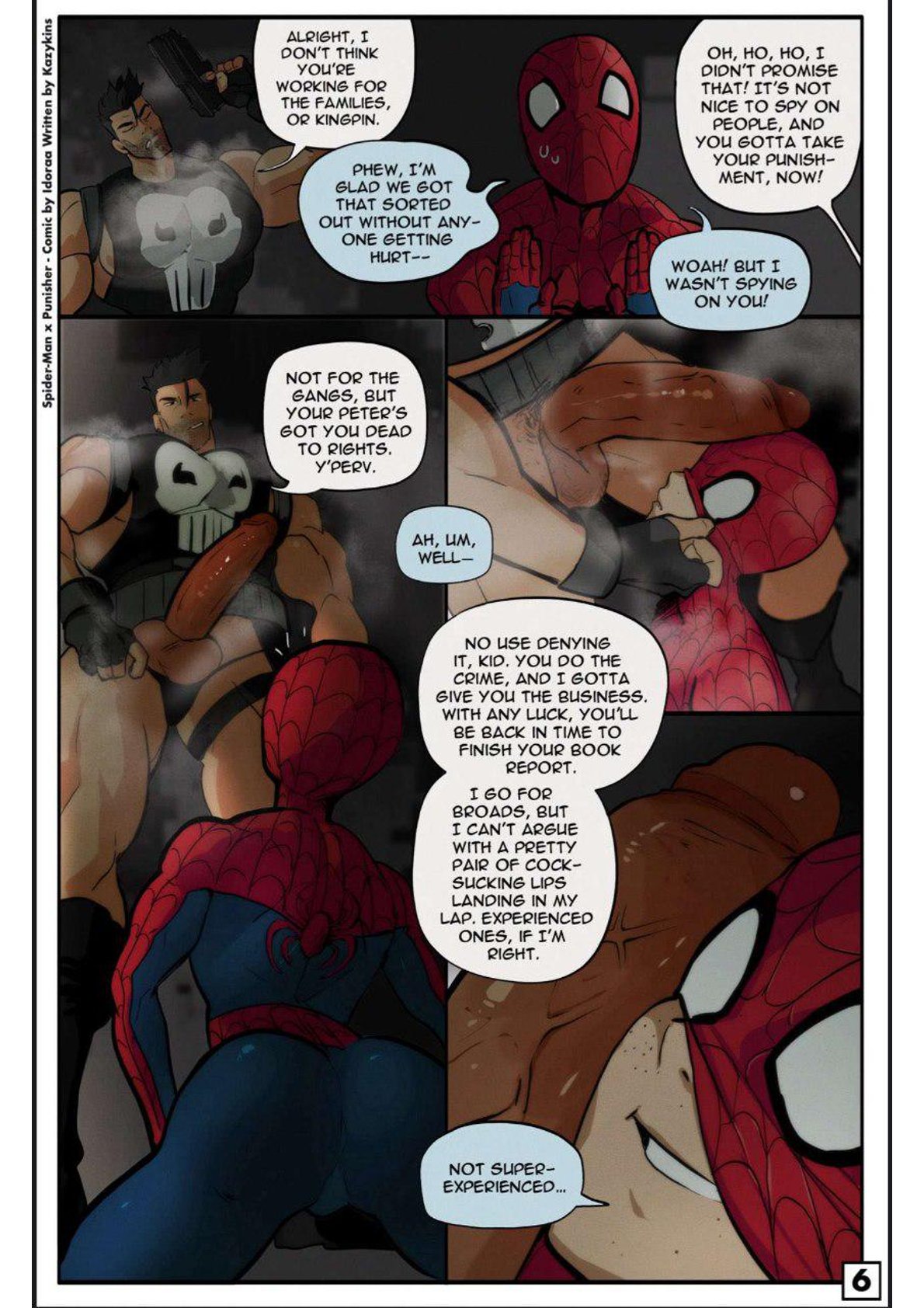 idoraad / lilprincyv - spiderman x punisher mini-comic page 6 full